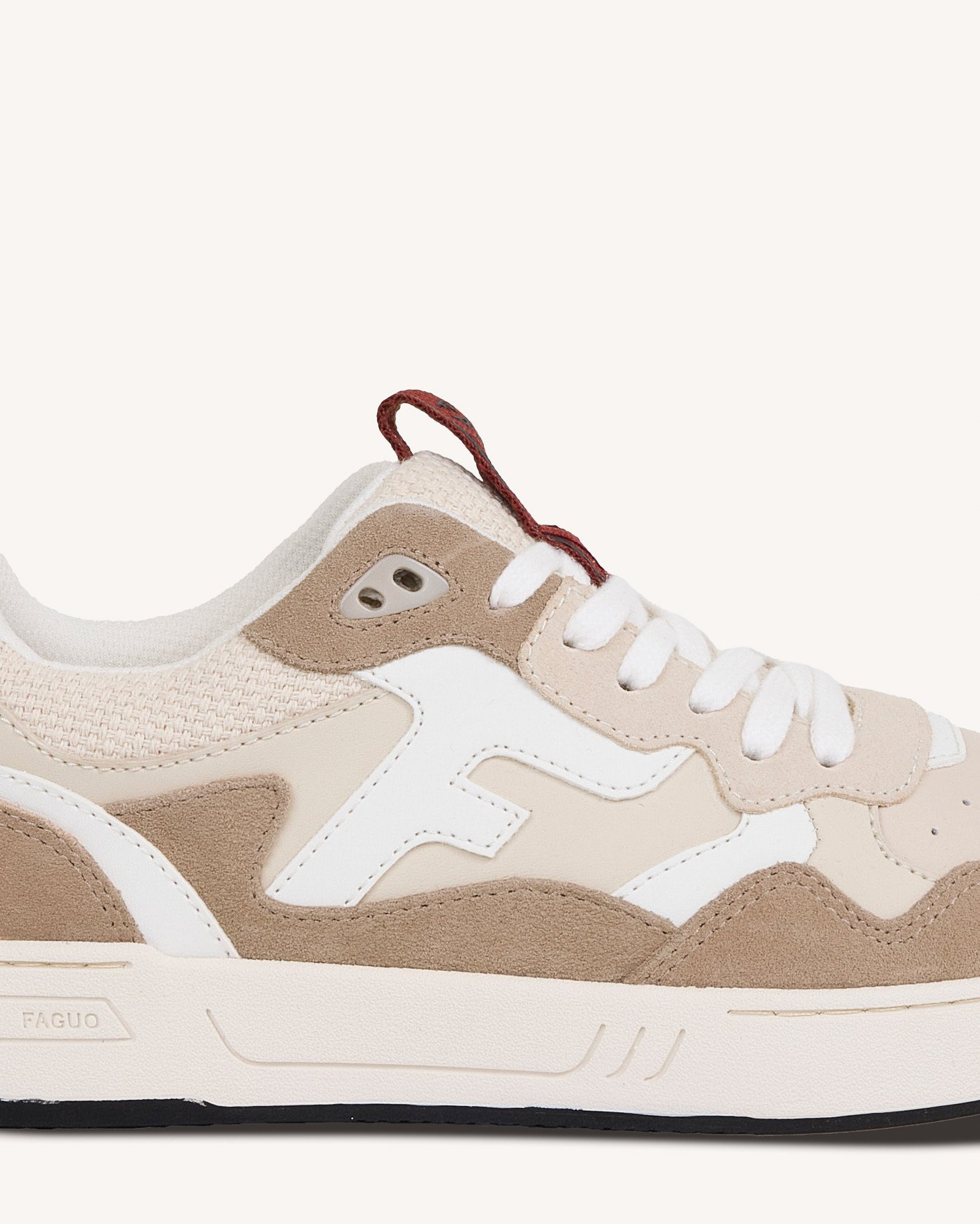 Baskets écrues cuir - DAHLIA