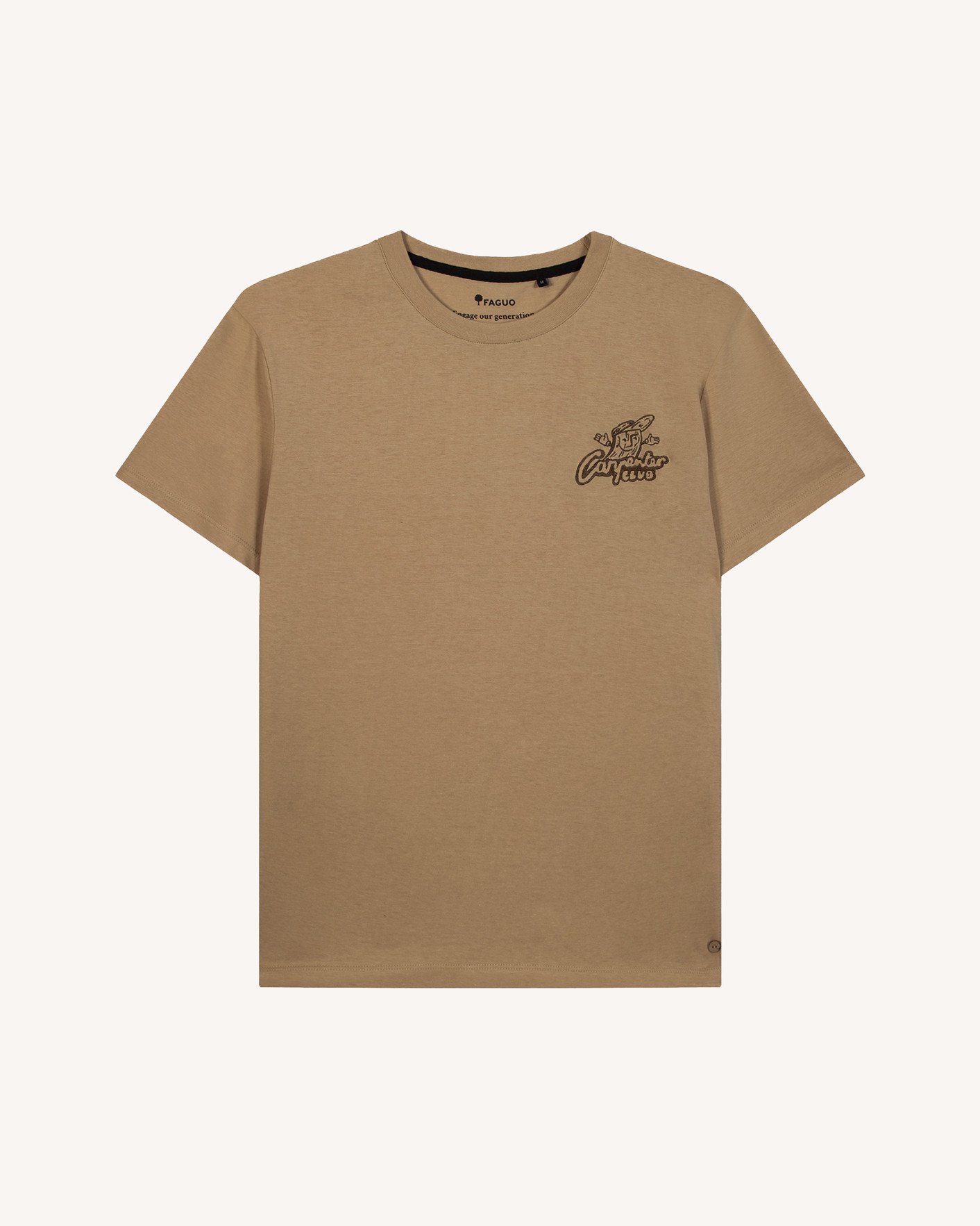 T-shirt beige coton vélo club - ARCY