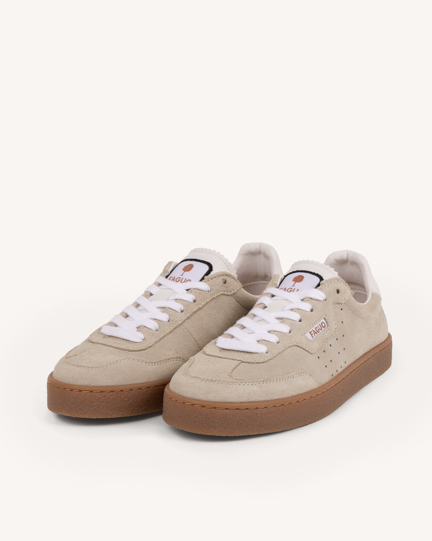 Baskets beiges suède - LUMBO
