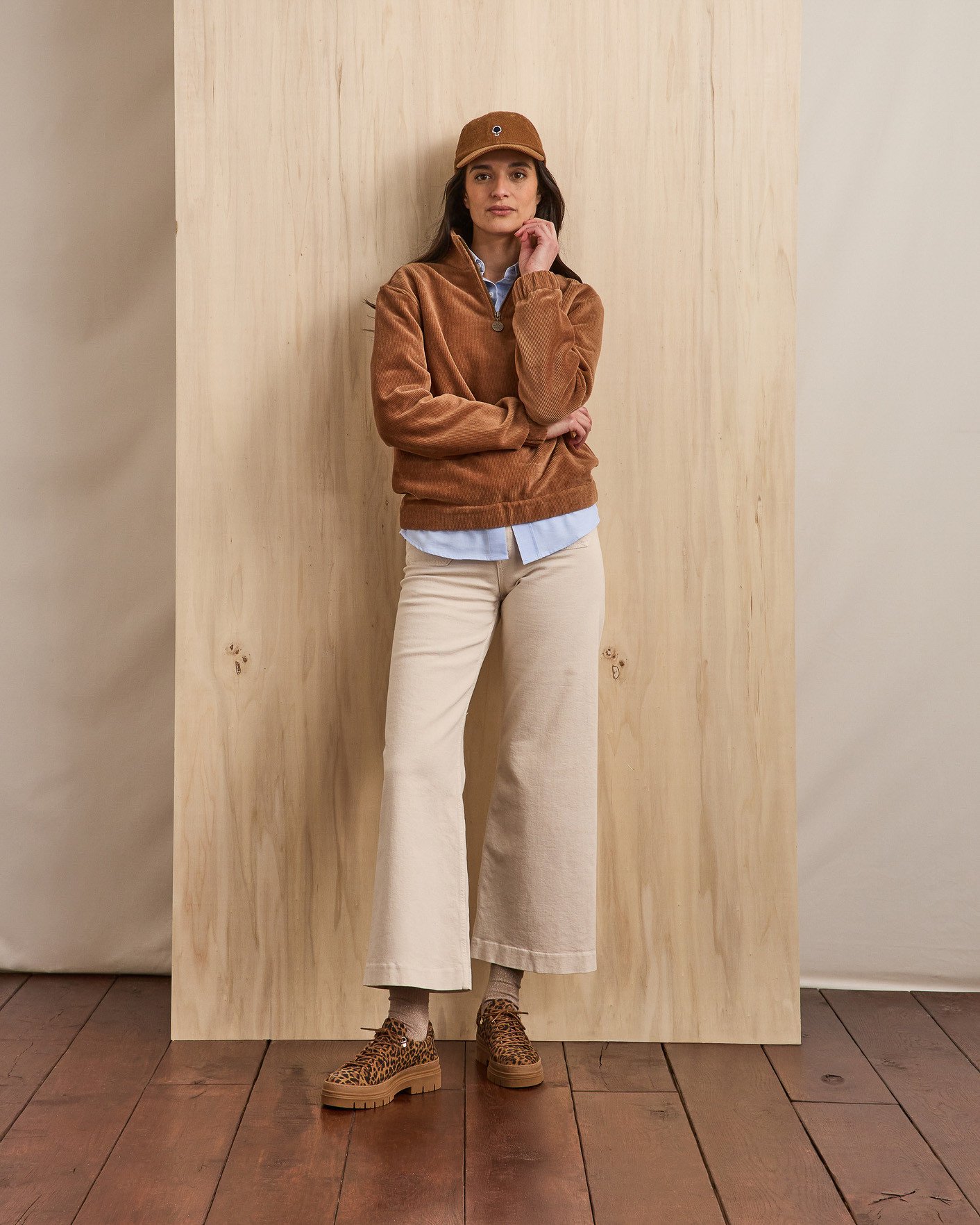 Chaussures marron & léopard cuir - MARBLEWOOD