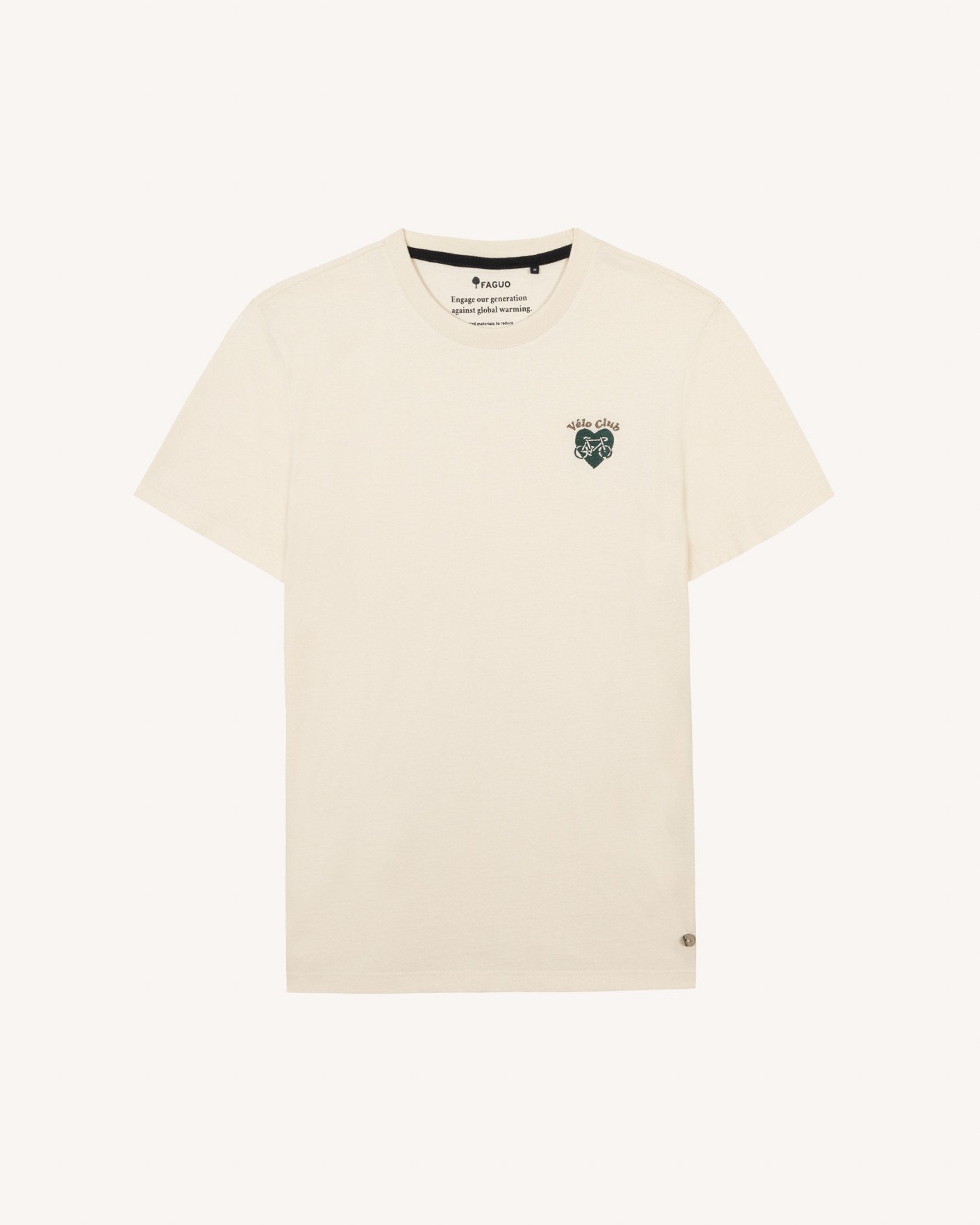 T-shirt écru broderie coeur coton - ARCY