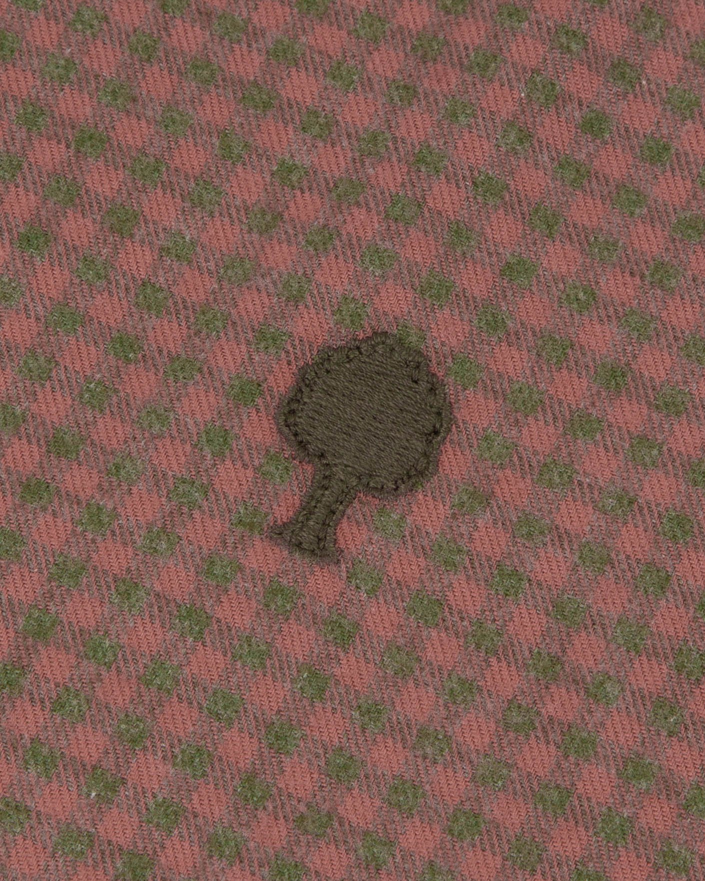 Chemise kaki & rose coton - IRATY