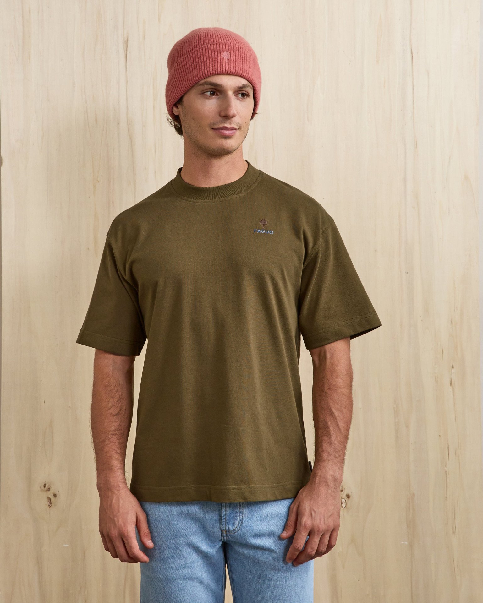 T-shirt vert olive foncé coton - YELLOWSTONE