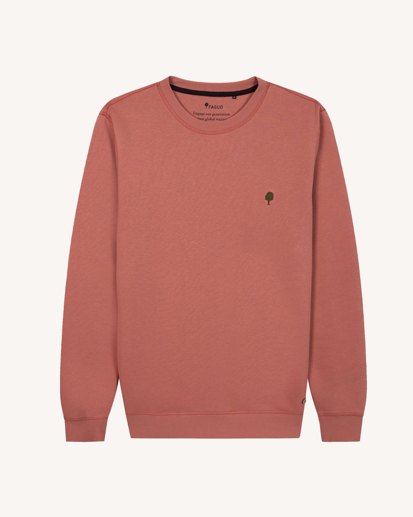 Sweat col rond rose coton - DONZY