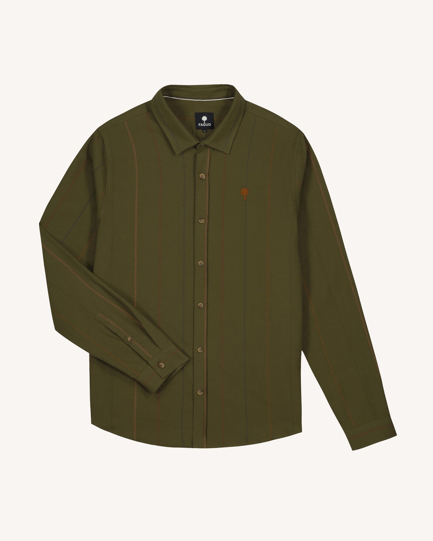 Chemise kaki & multicolore coton - IRATY