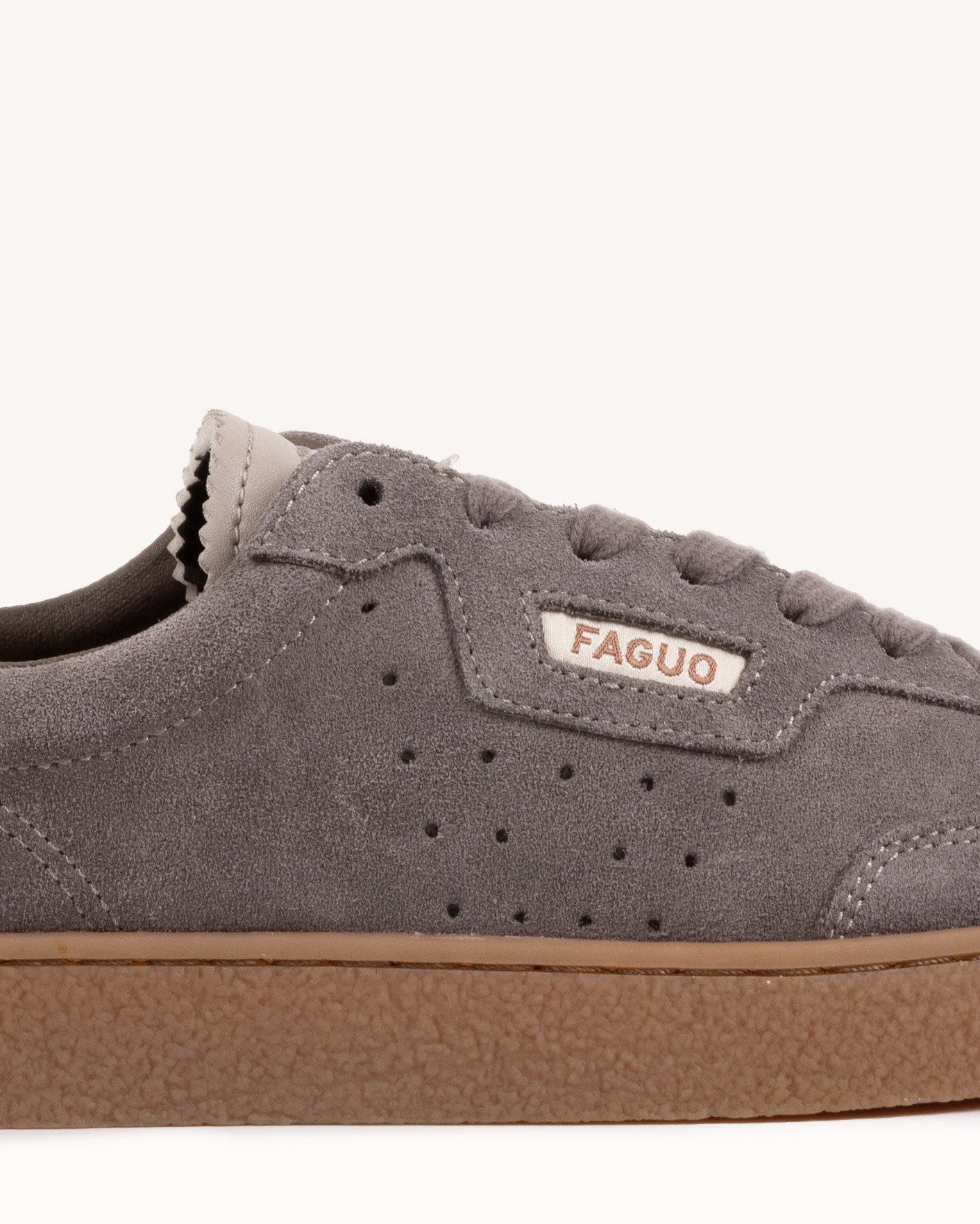 Baskets taupe suède femme - LUMBO