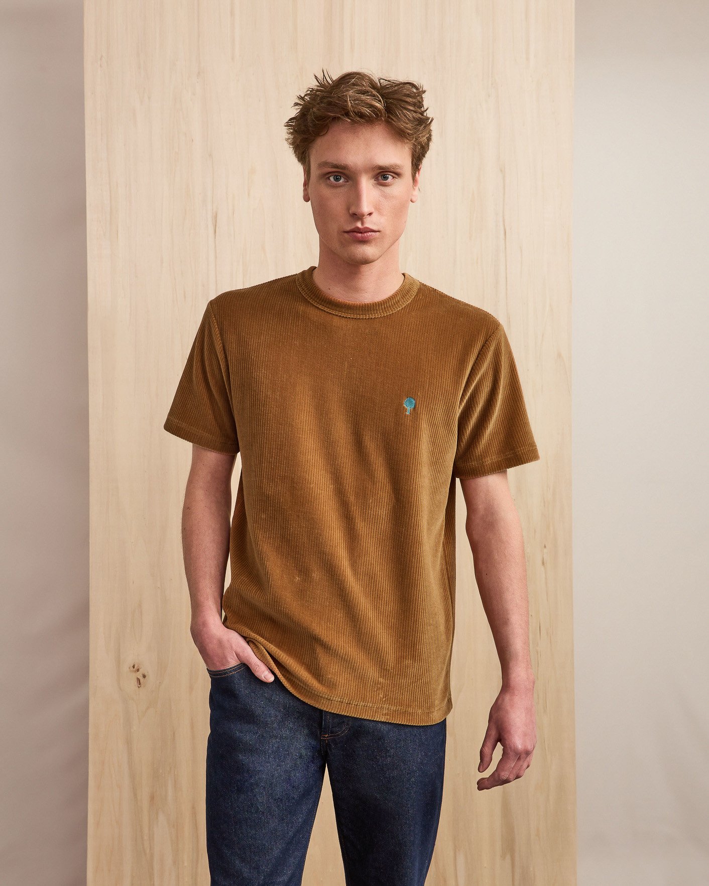 T-shirt camel coton - LUGNY