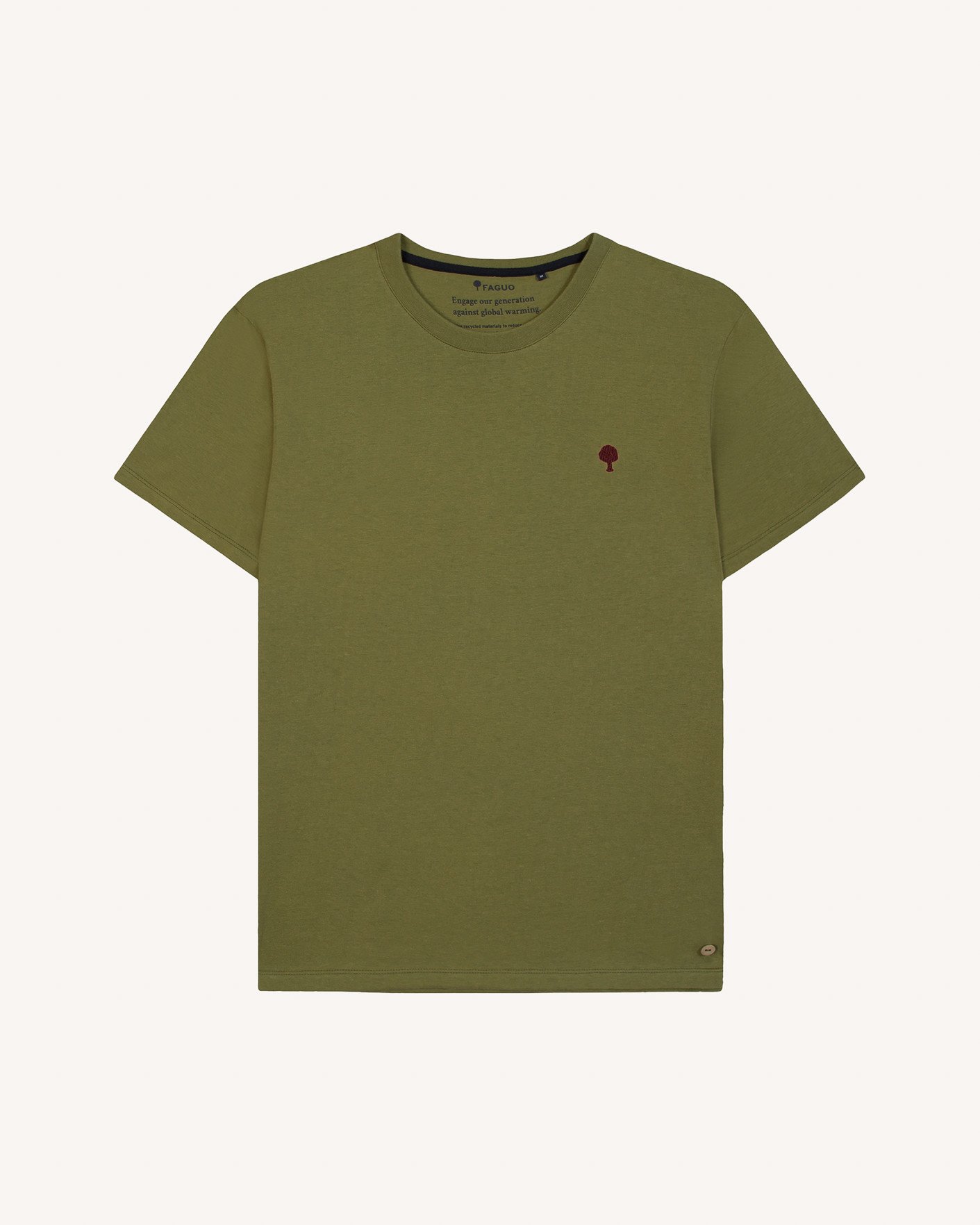 T-shirt vert olive coton - ARCY