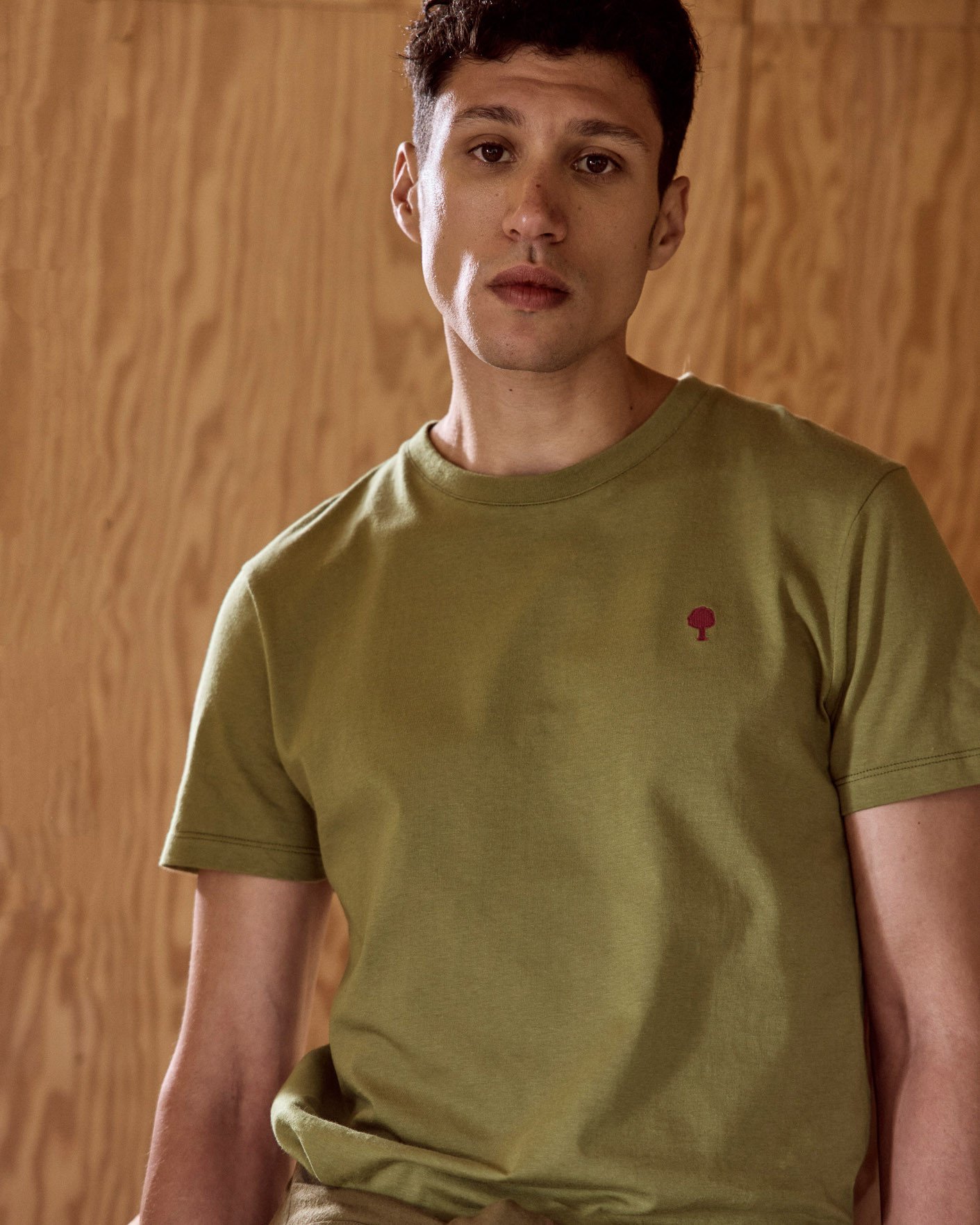 T-shirt vert olive coton - ARCY