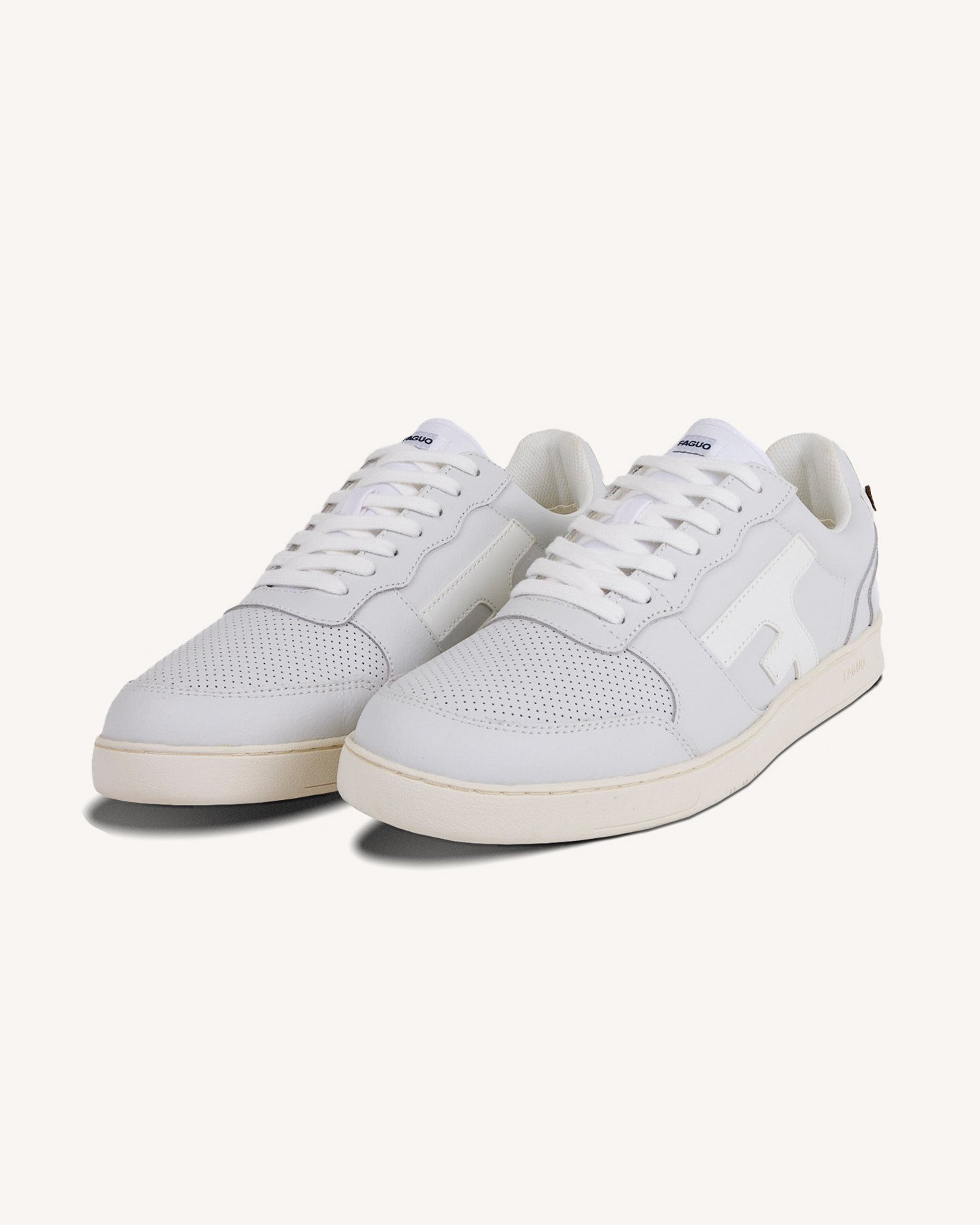 Baskets blanche cuir & suède - HAZEL