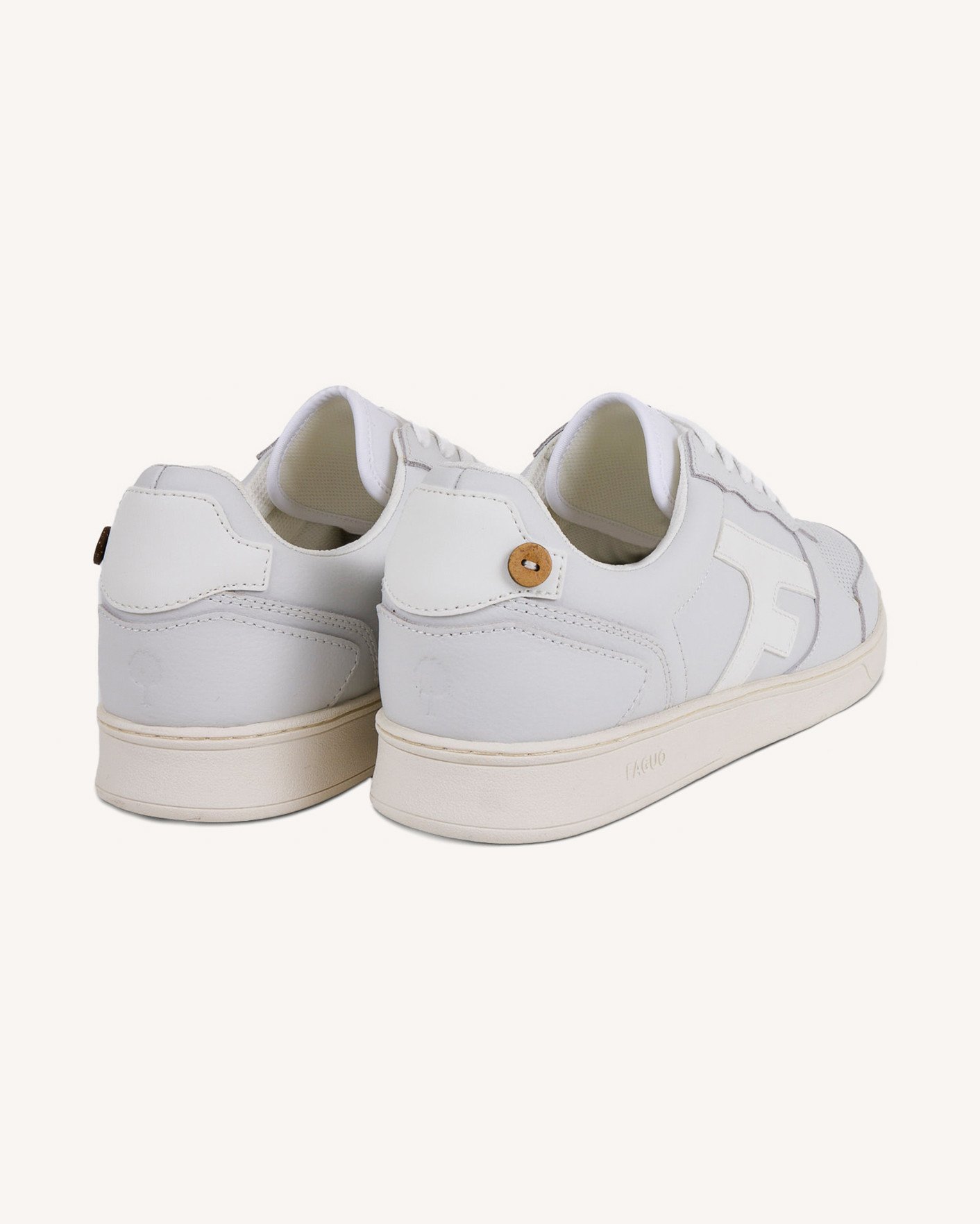 Baskets blanche cuir & suède - HAZEL