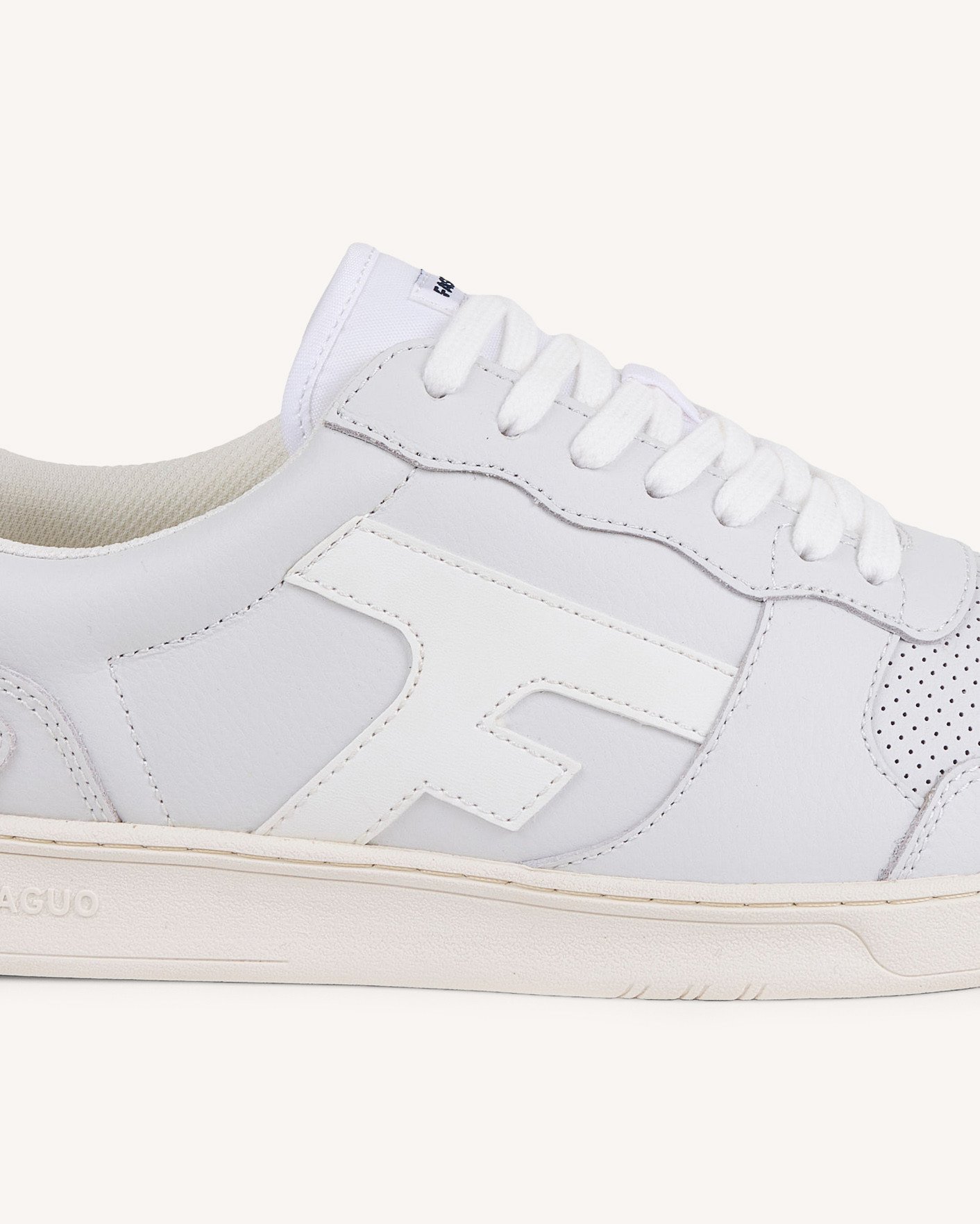 Baskets blanche cuir & suède - HAZEL