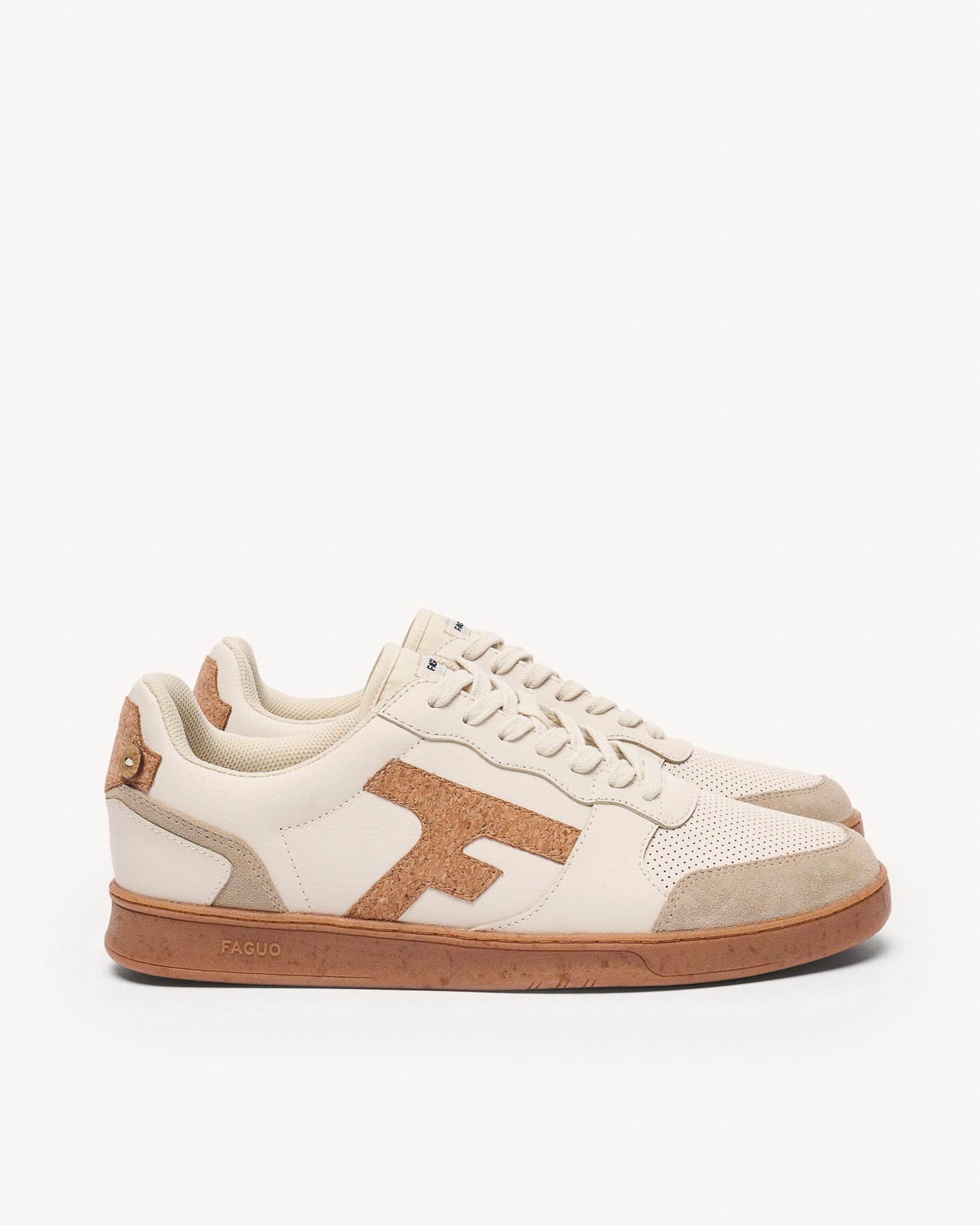 Baskets écrues & liège cuir - HAZEL