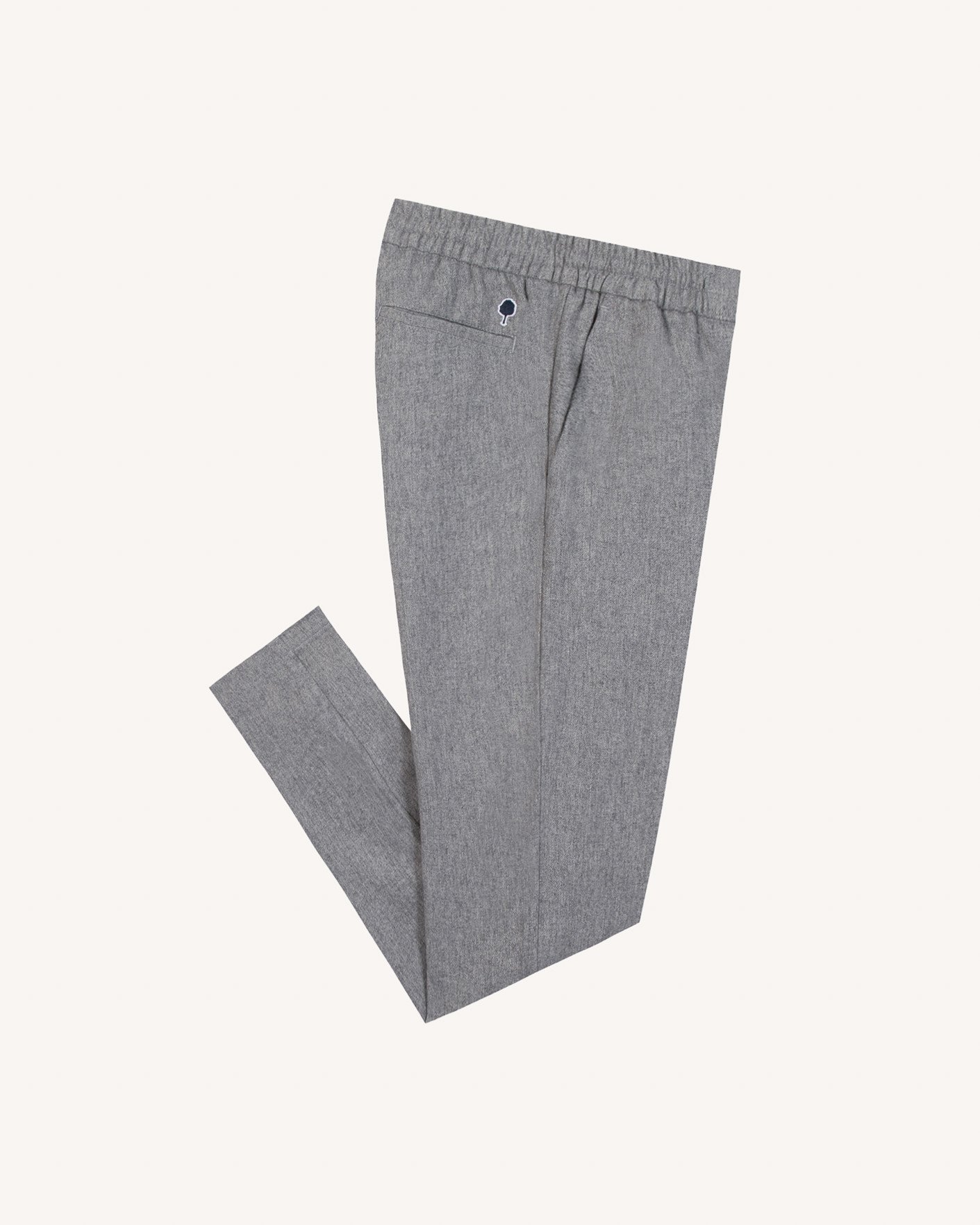 Pantalon gris chiné laine - DREUILLE