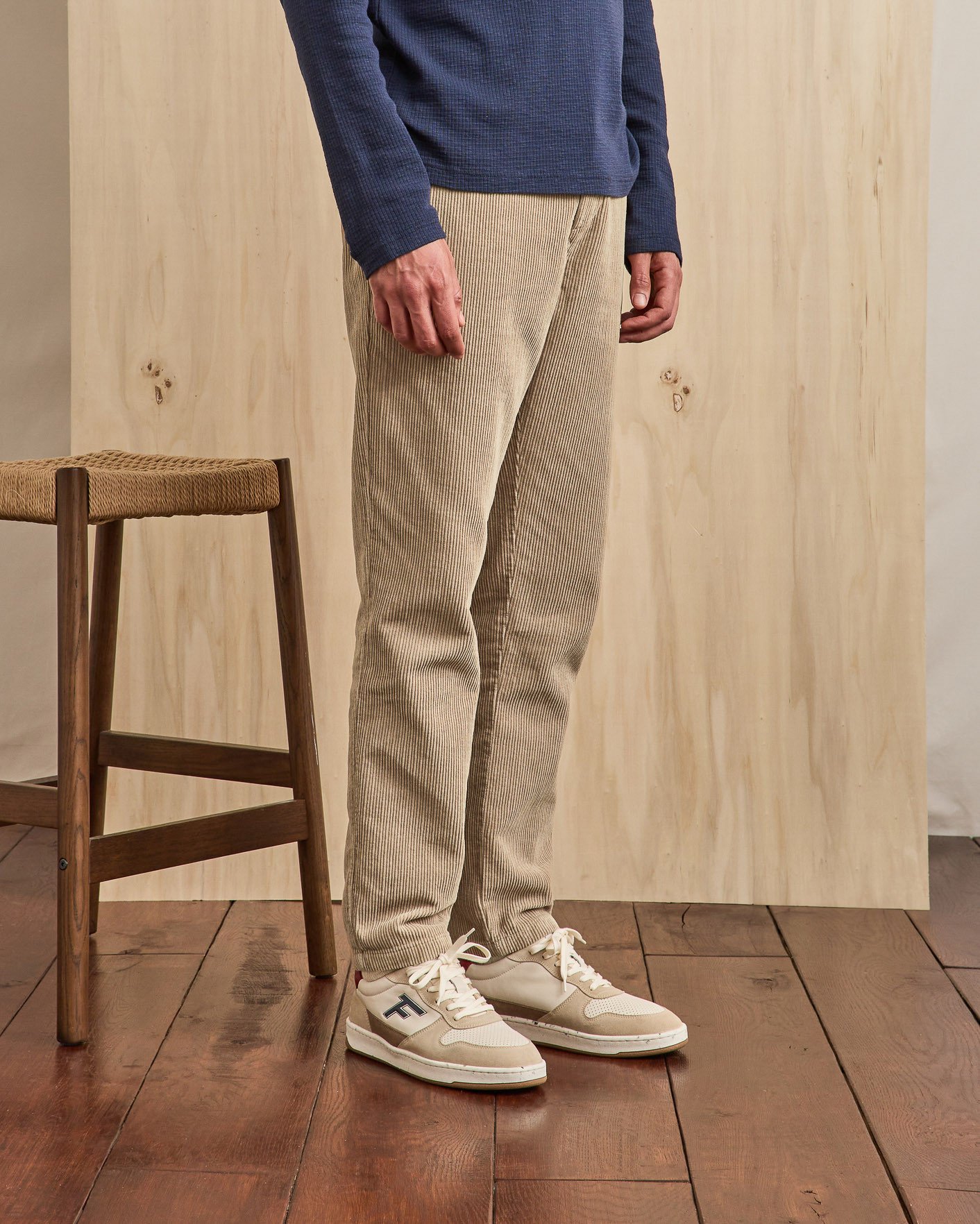 Pantalon coton beige clair - DREUILLE