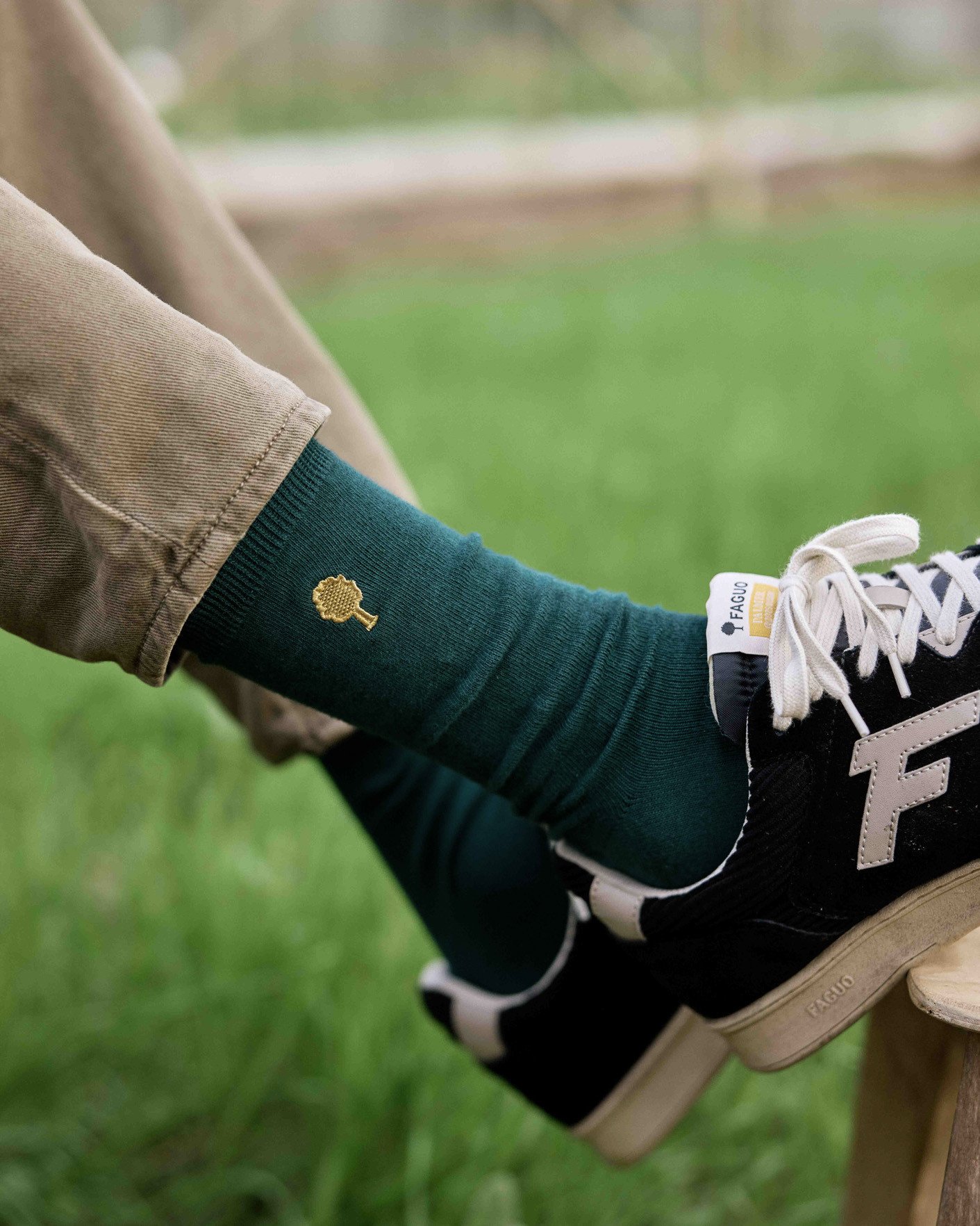 Lot de chaussettes x3 vertes & bleu clair coton - SOCKS