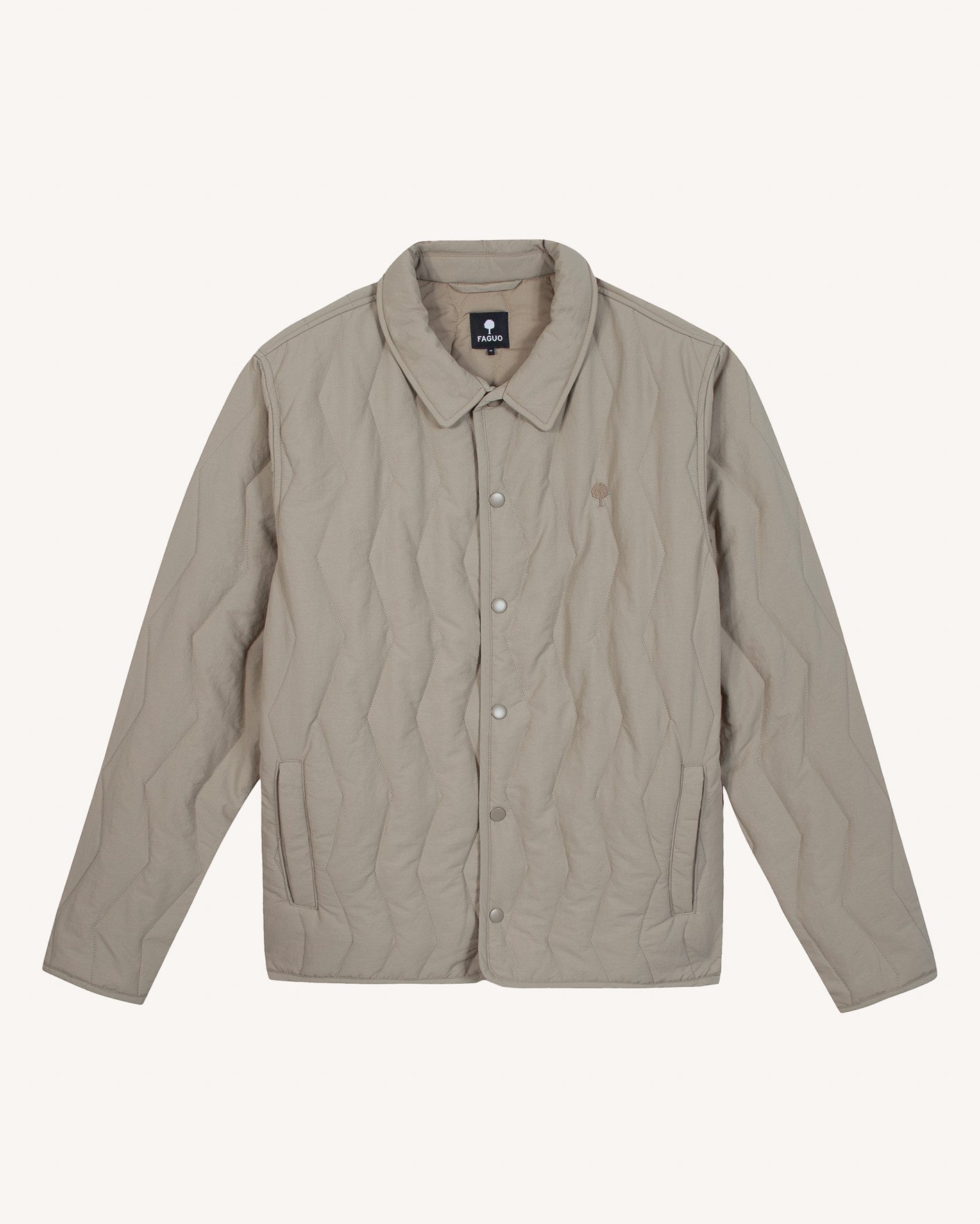Veste en coton beige - OBERNAI