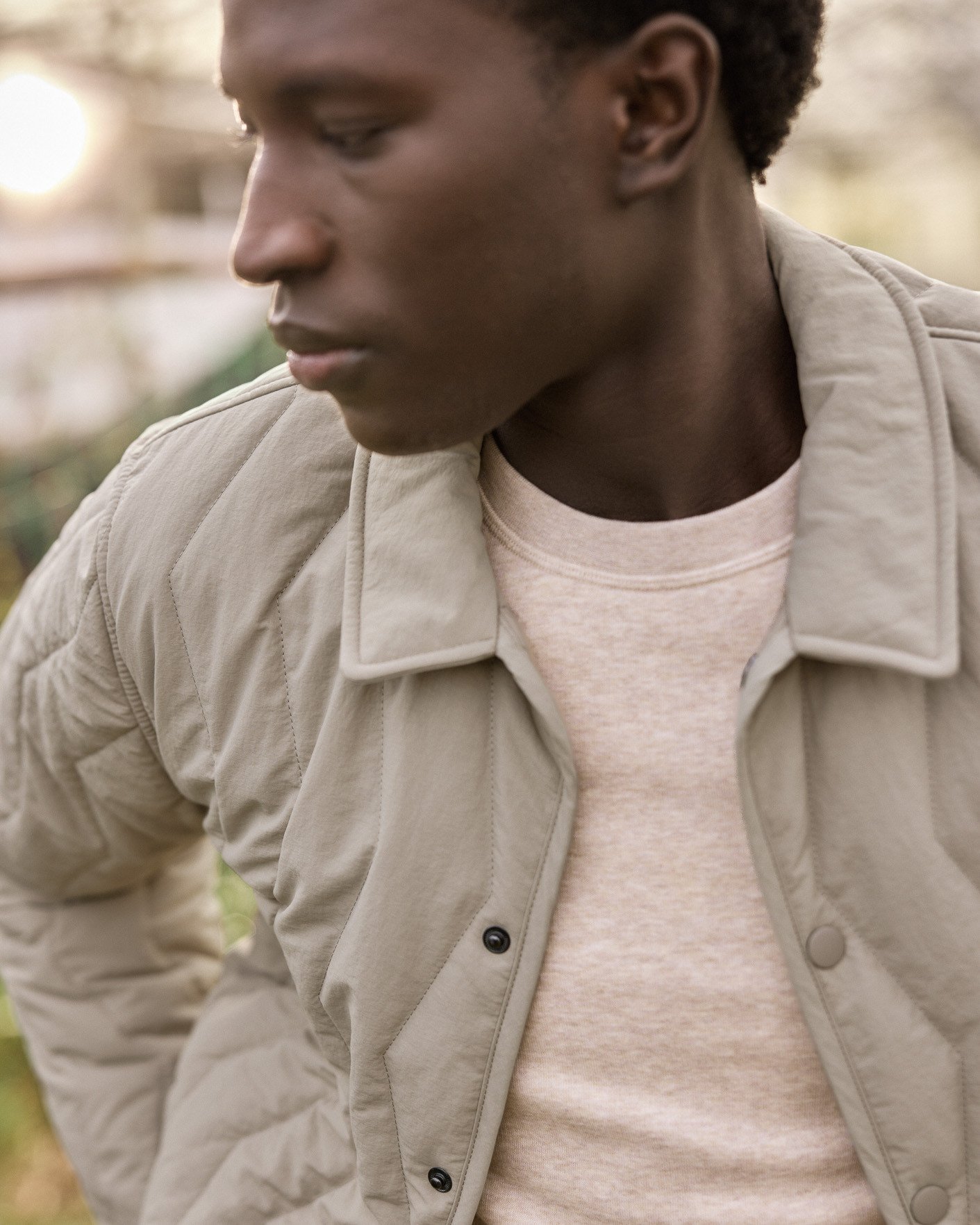 Veste en coton beige - OBERNAI