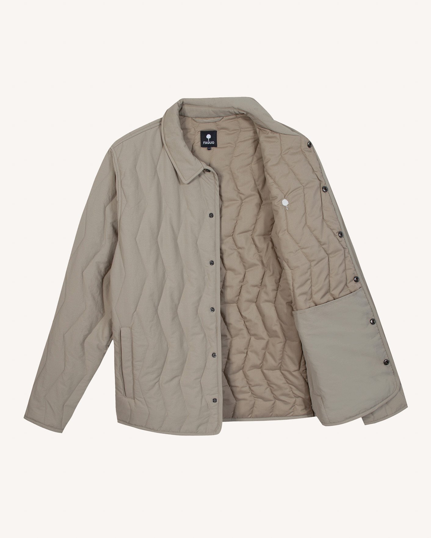 Veste en coton beige - OBERNAI