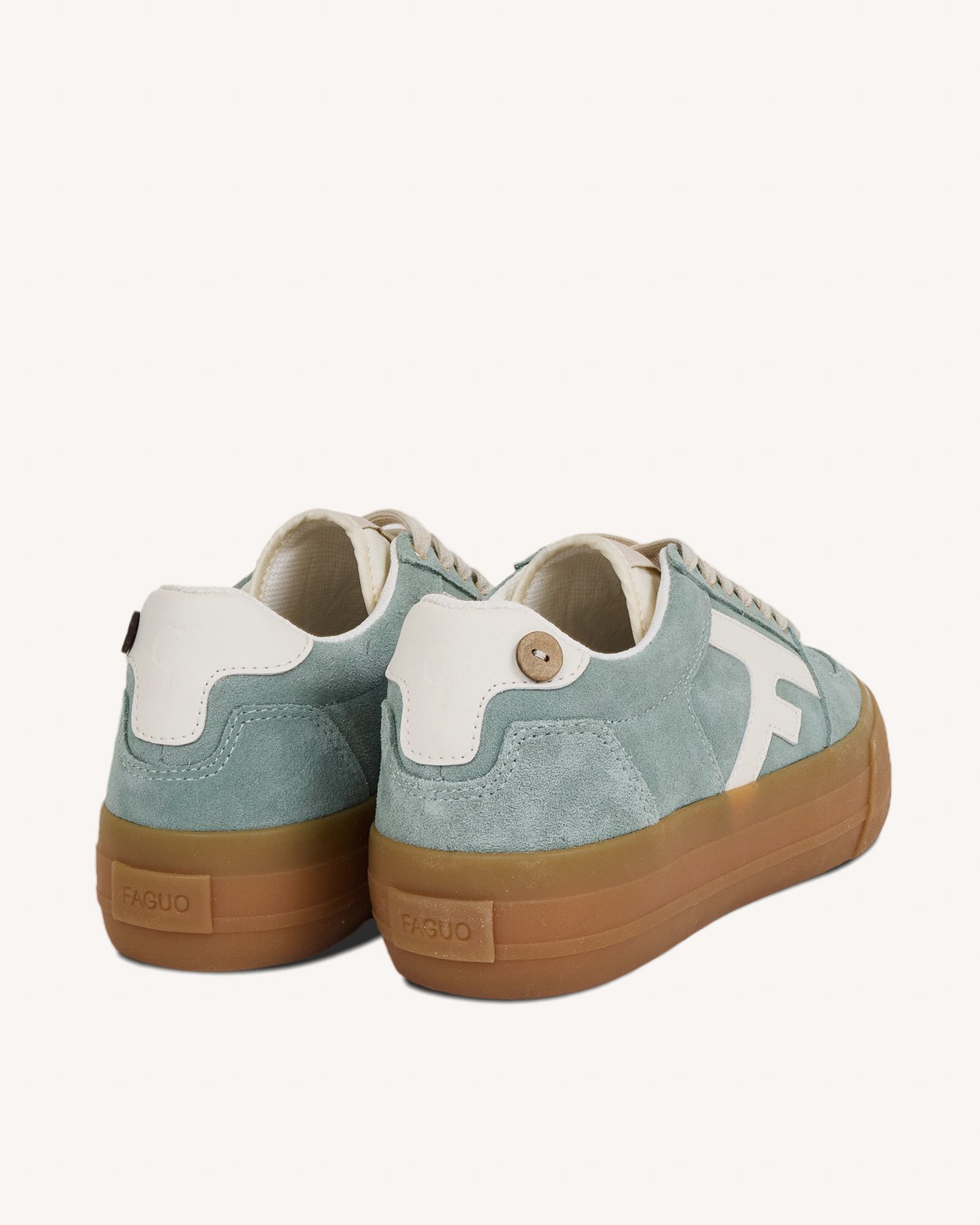 Baskets bleues suède - WALNUT PLATFORM