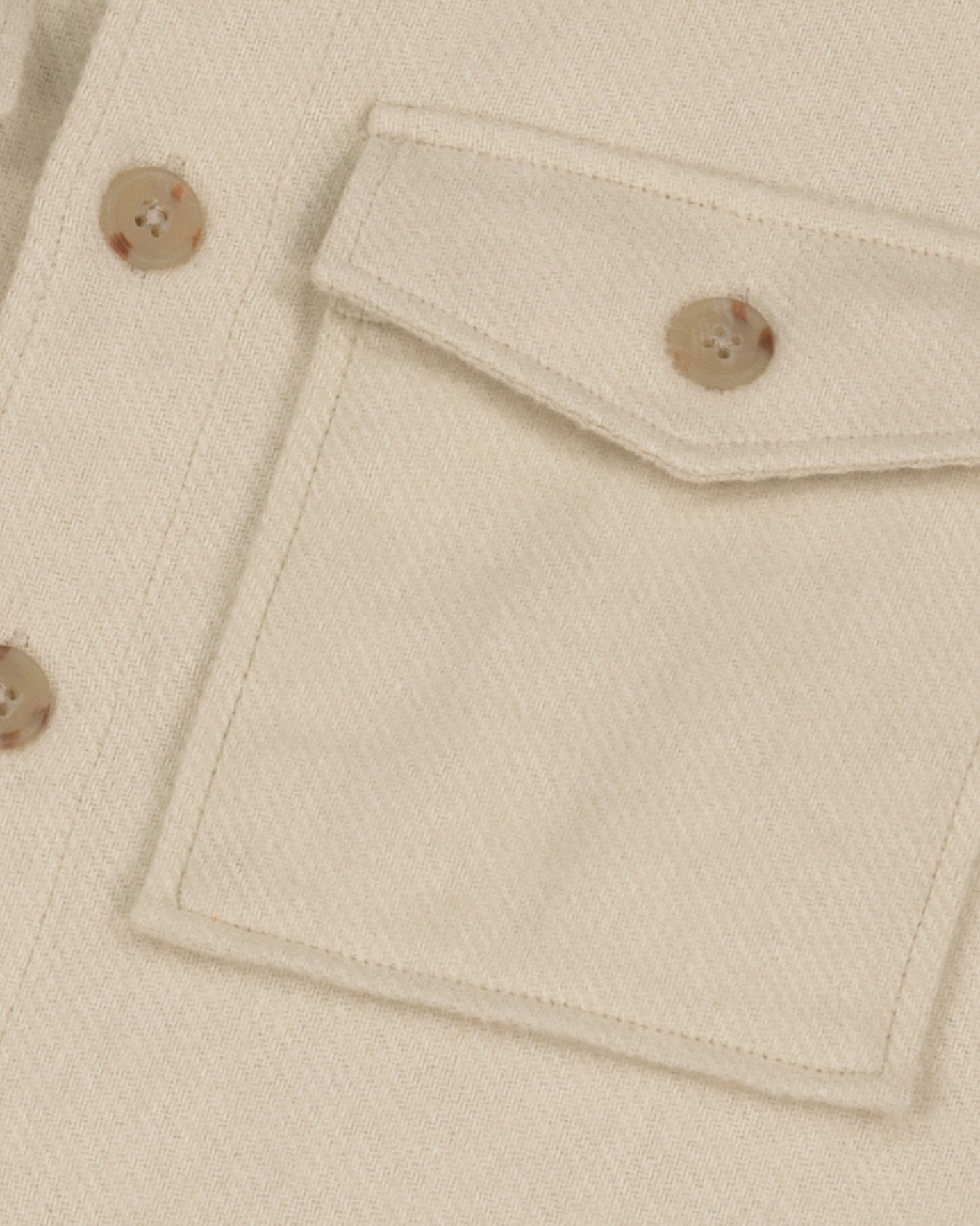 Surchemise beige foncé coton - FLAVIGNY