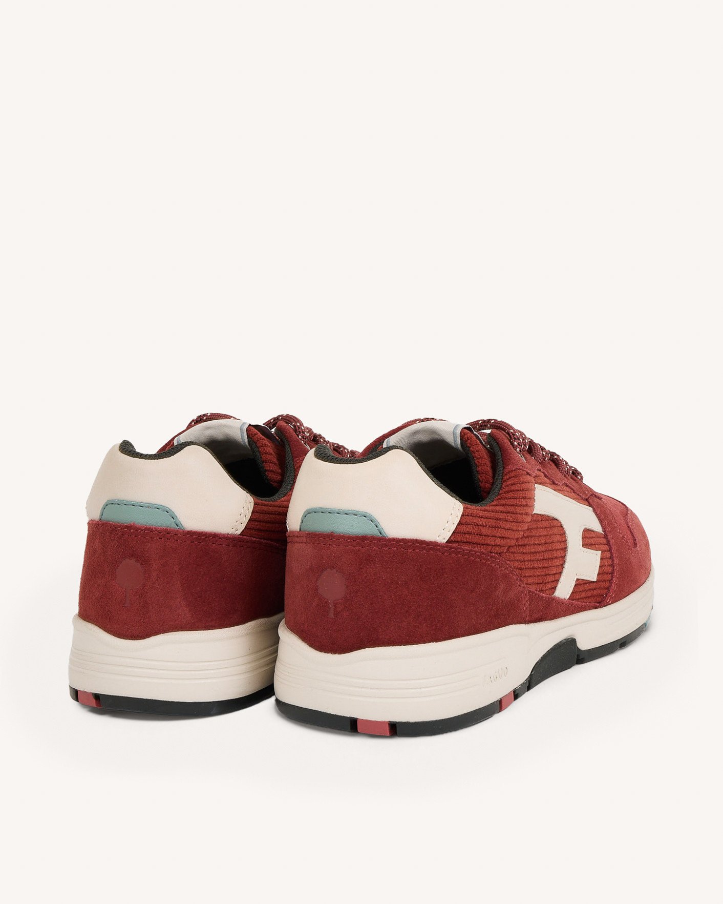 Baskets en velours bordeaux - OLIVE