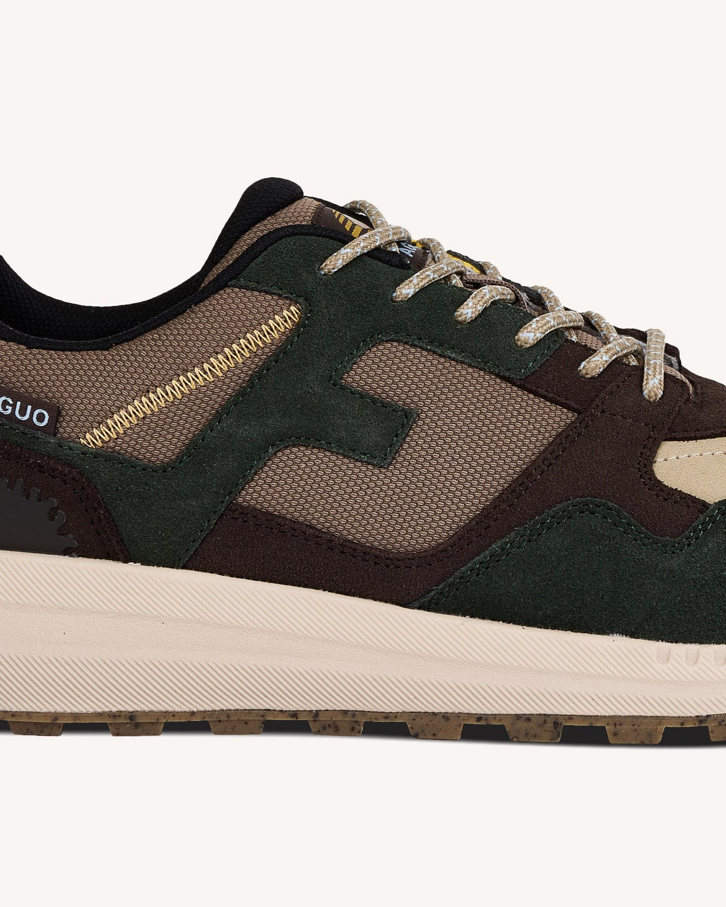 Baskets vert foncé & taupe - LIMWOOD