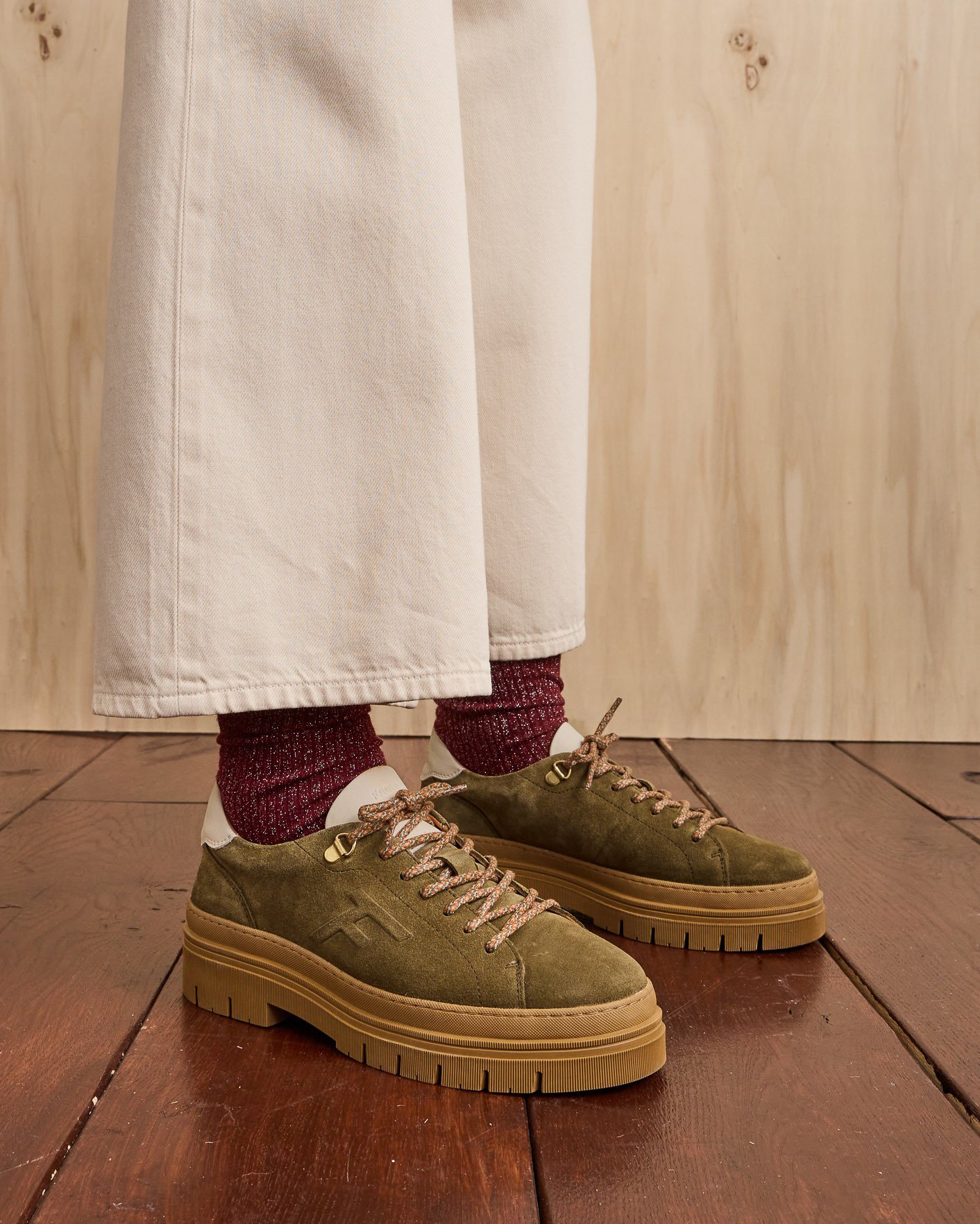 Chaussures kaki cuir - MARBLEWOOD