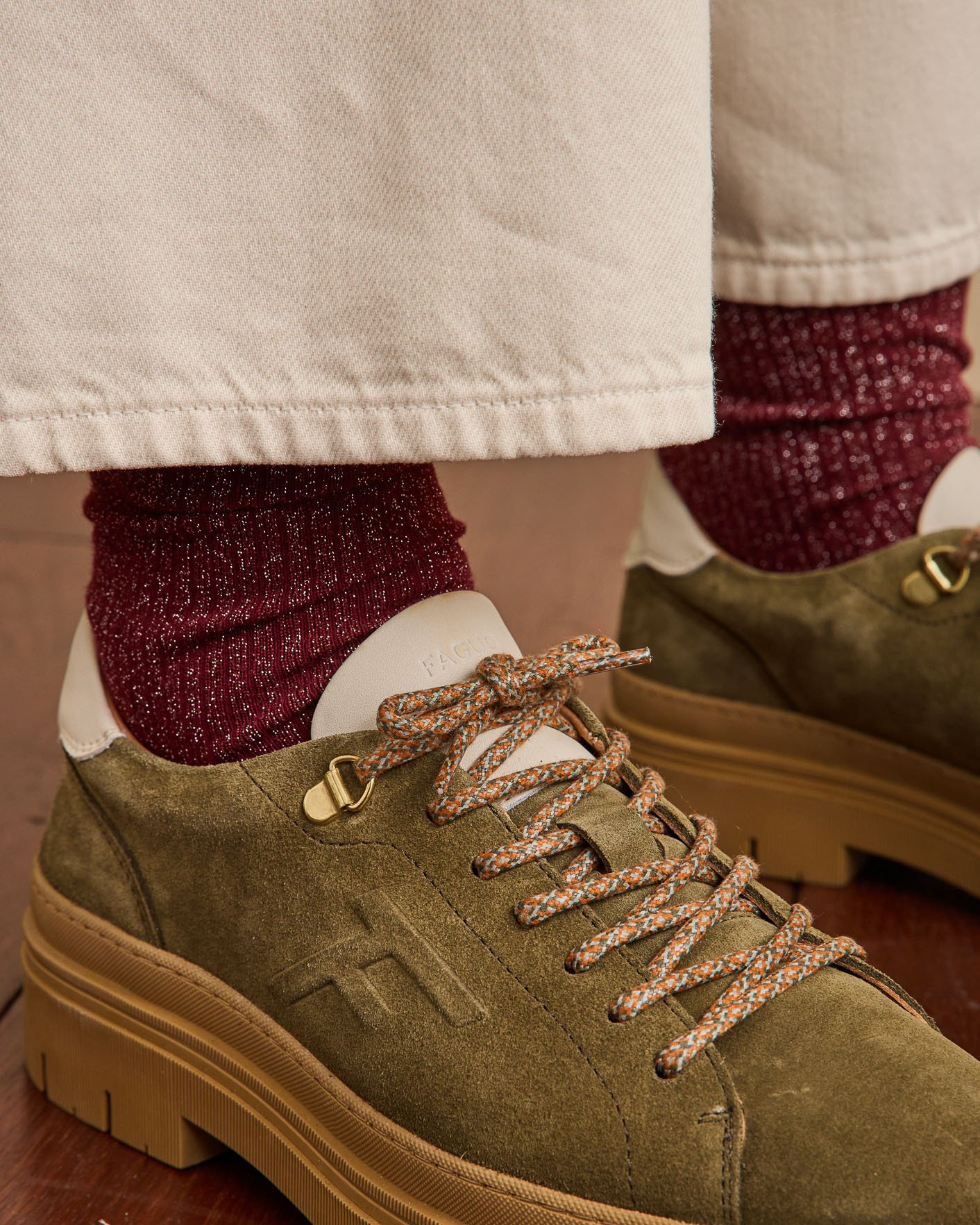 Chaussures kaki cuir - MARBLEWOOD