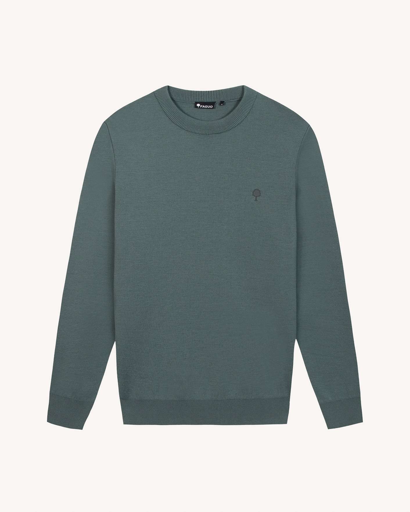 Pull en laine bleu jean - MARIGNE