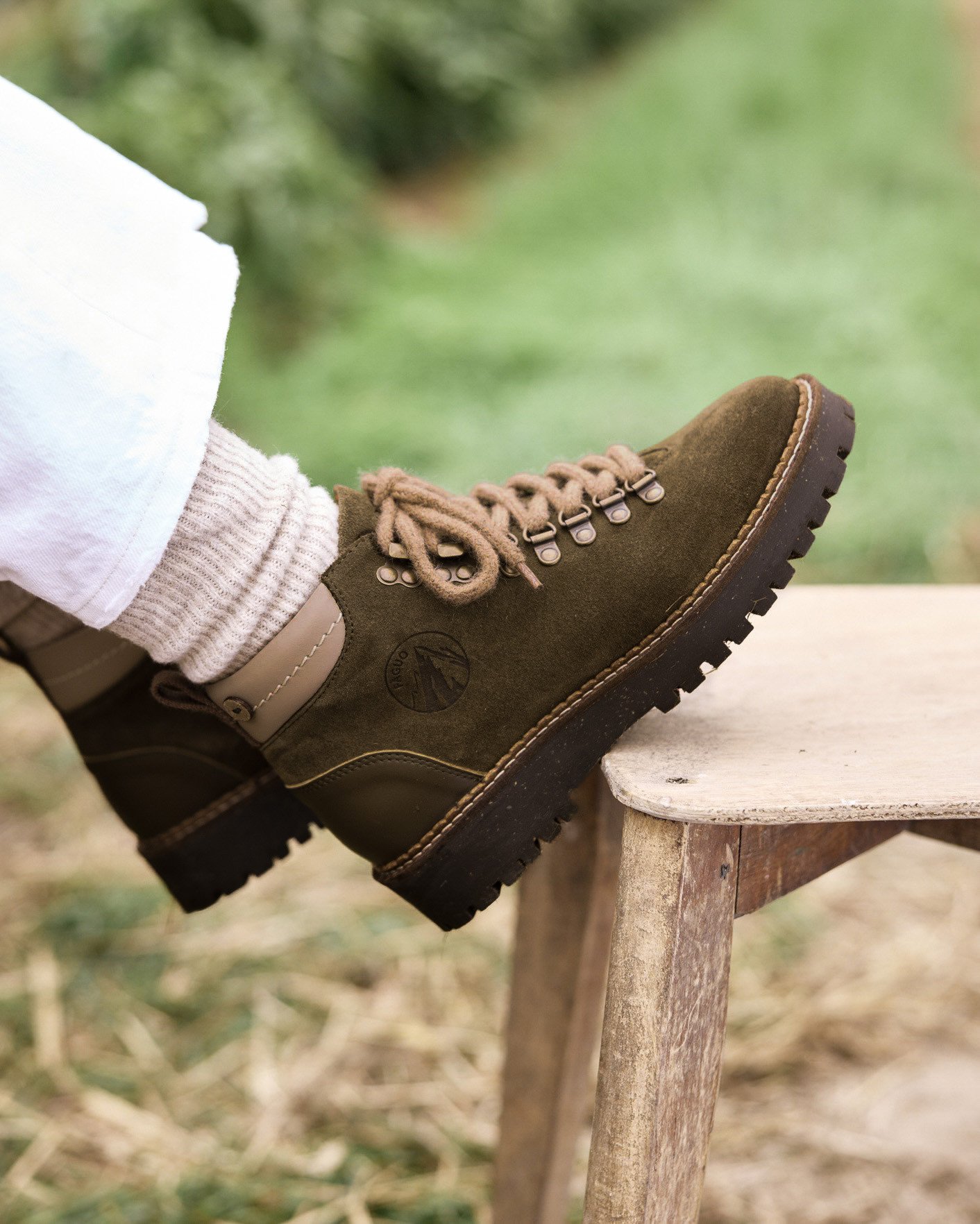 Boots kaki cuir suède - HAWTHORN