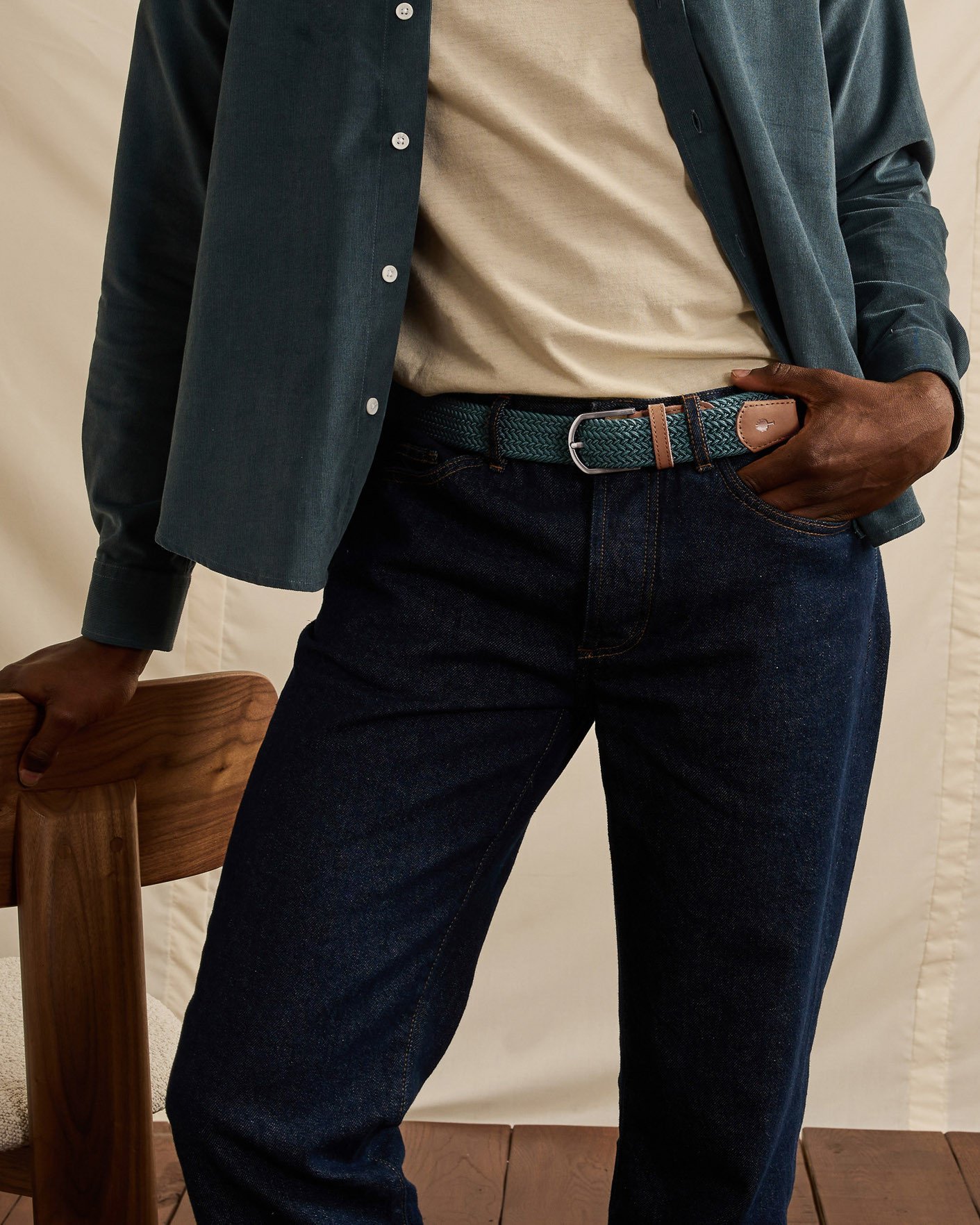 Ceinture vert canard - BELT