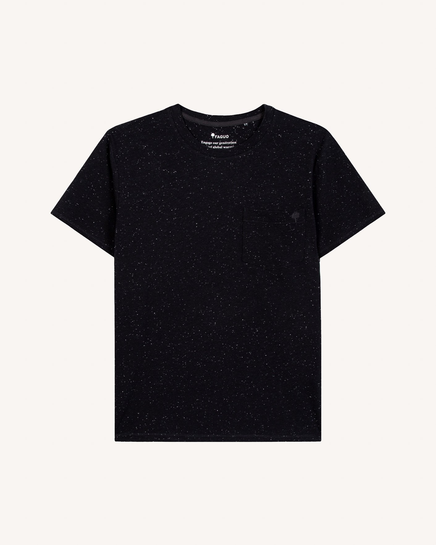 T-shirt bleu marine & écru coton - OLONNE