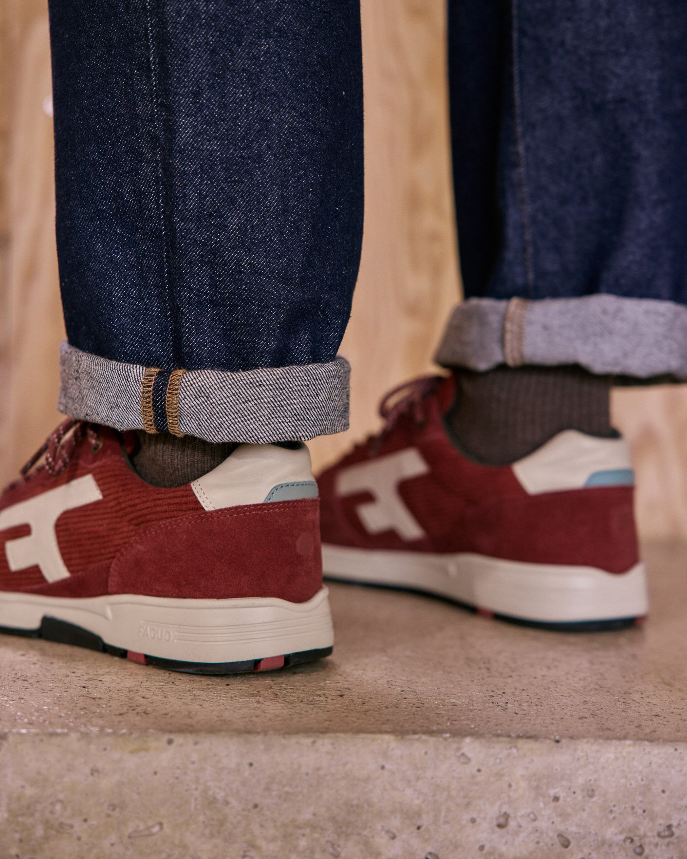 Baskets bordeaux - OLIVE