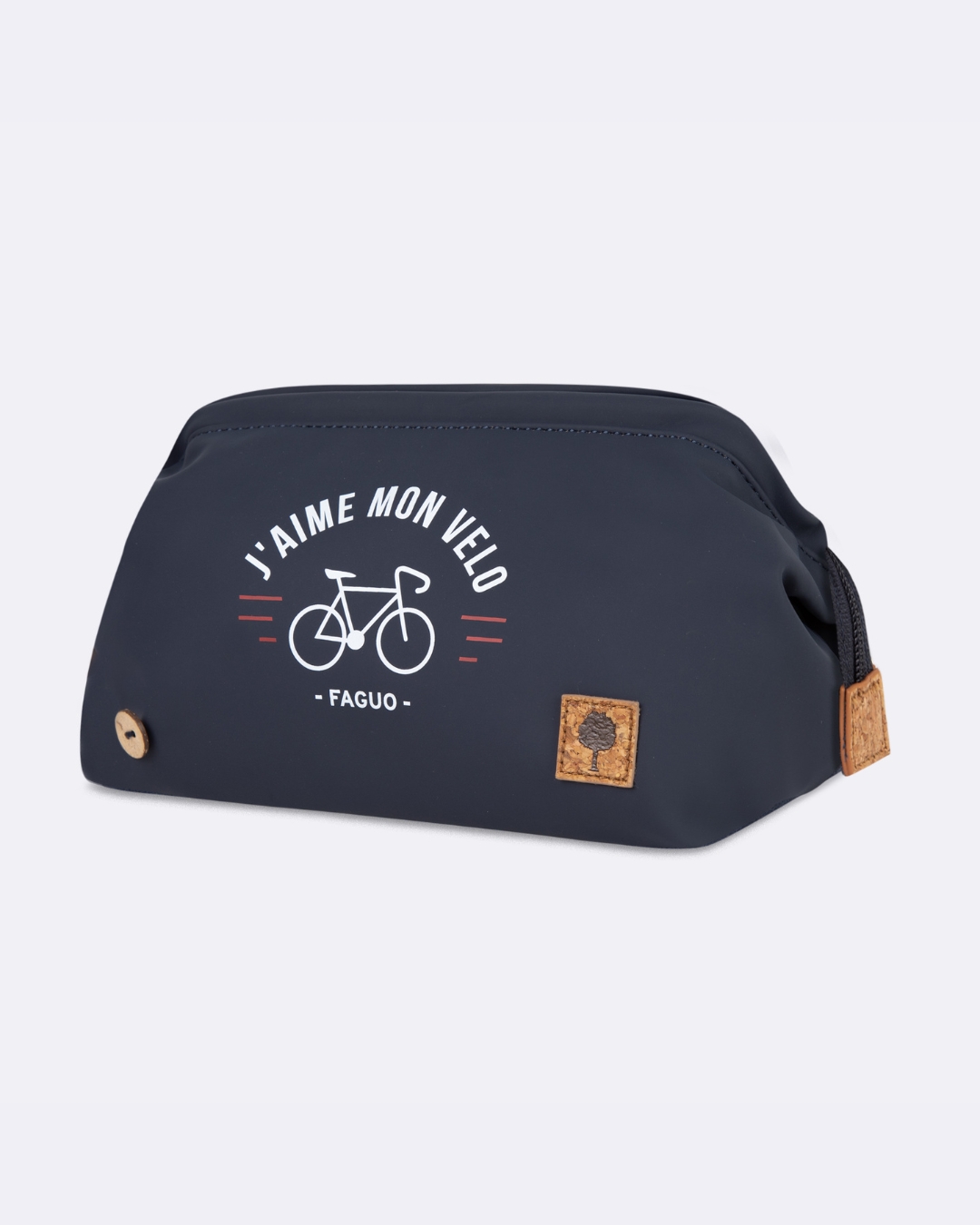 Trousse de toilette bleu marine J'aime mon vélo - WASHBAG