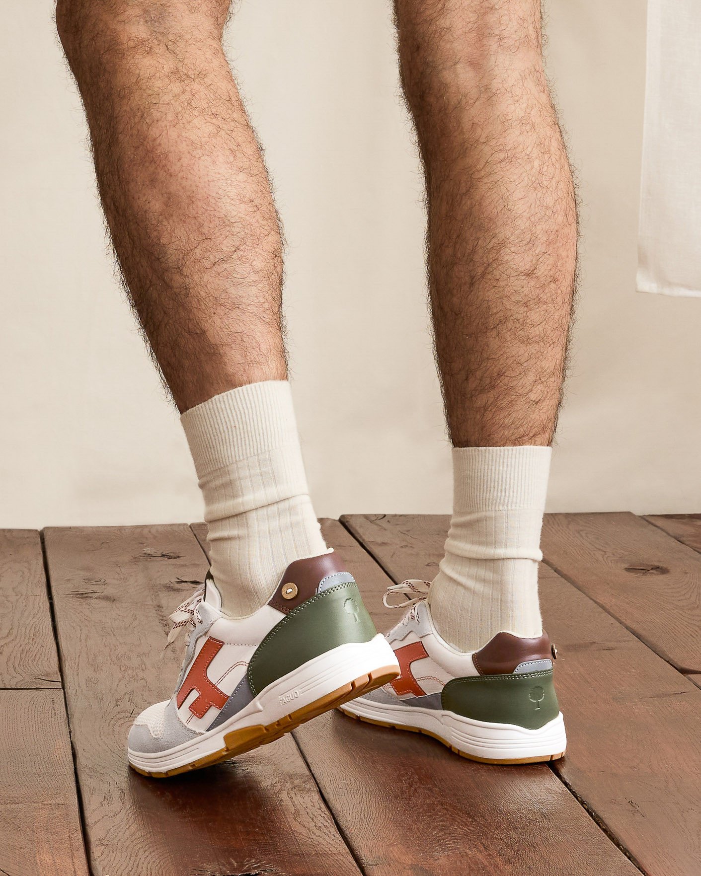 Baskets blanches & terracotta - OLIVE