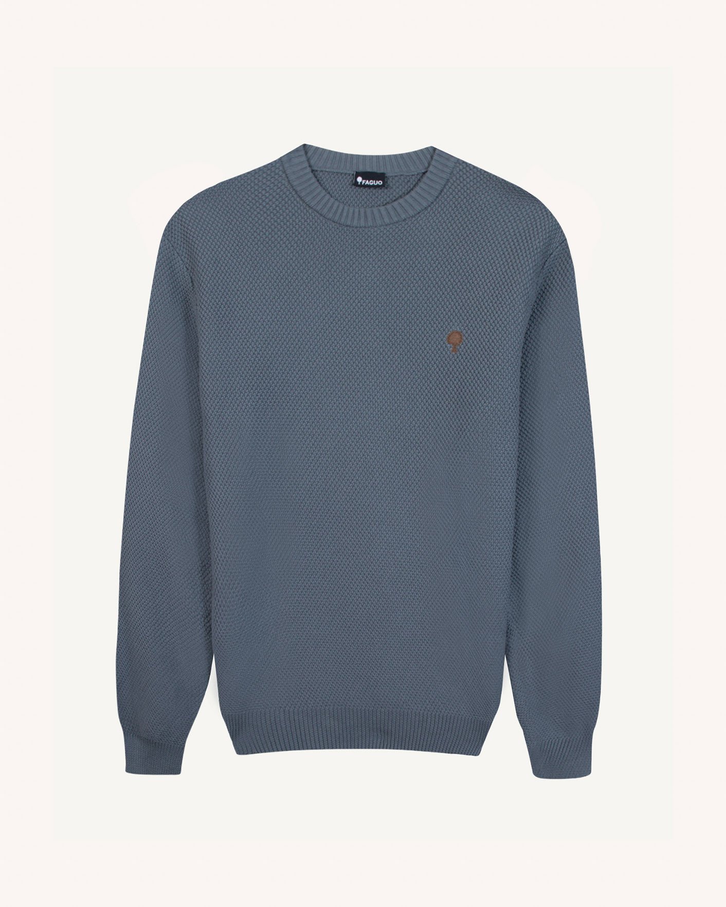 Pull en coton bleu jean - OPALE