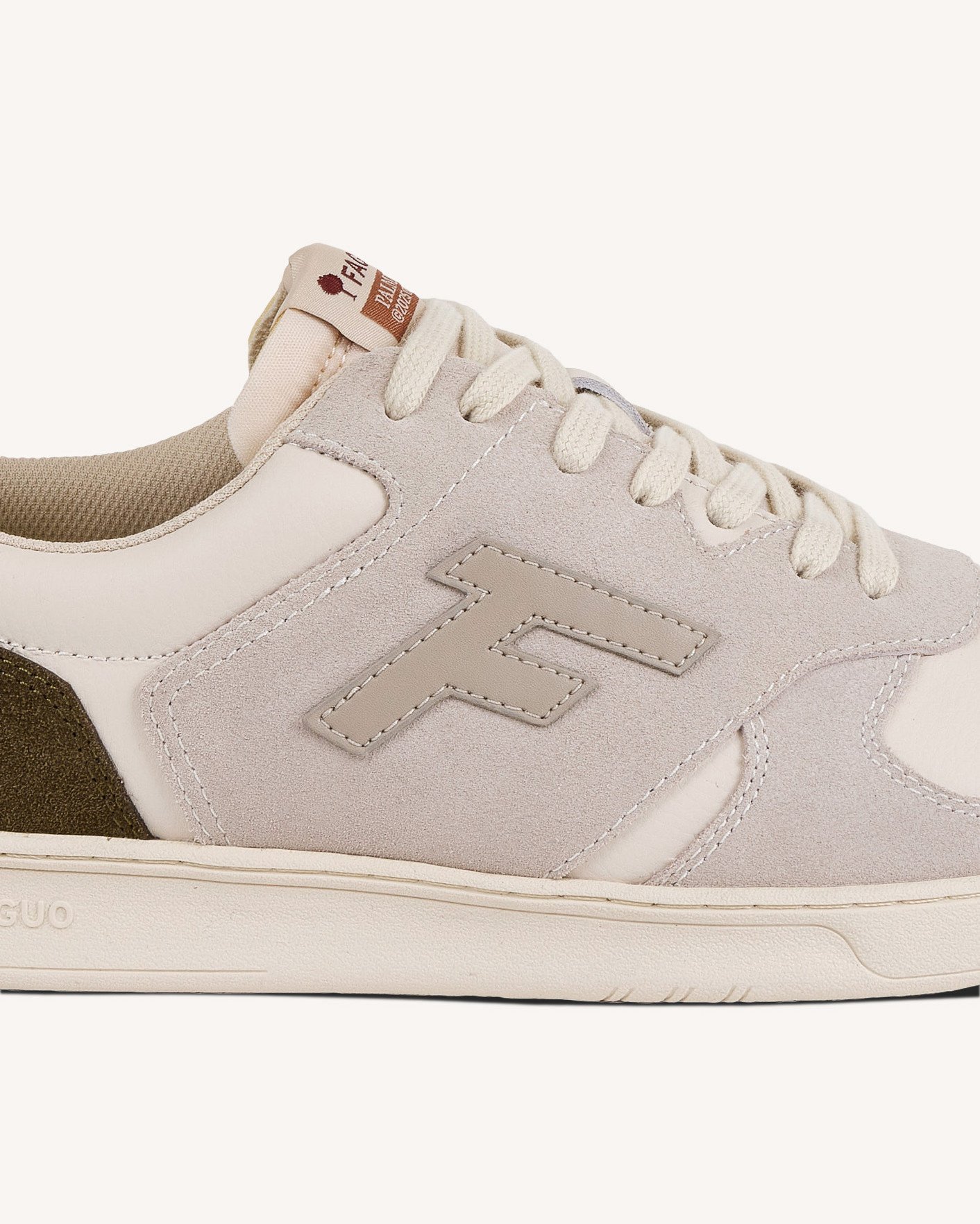 Baskets crème & rouille cuir - PALMER