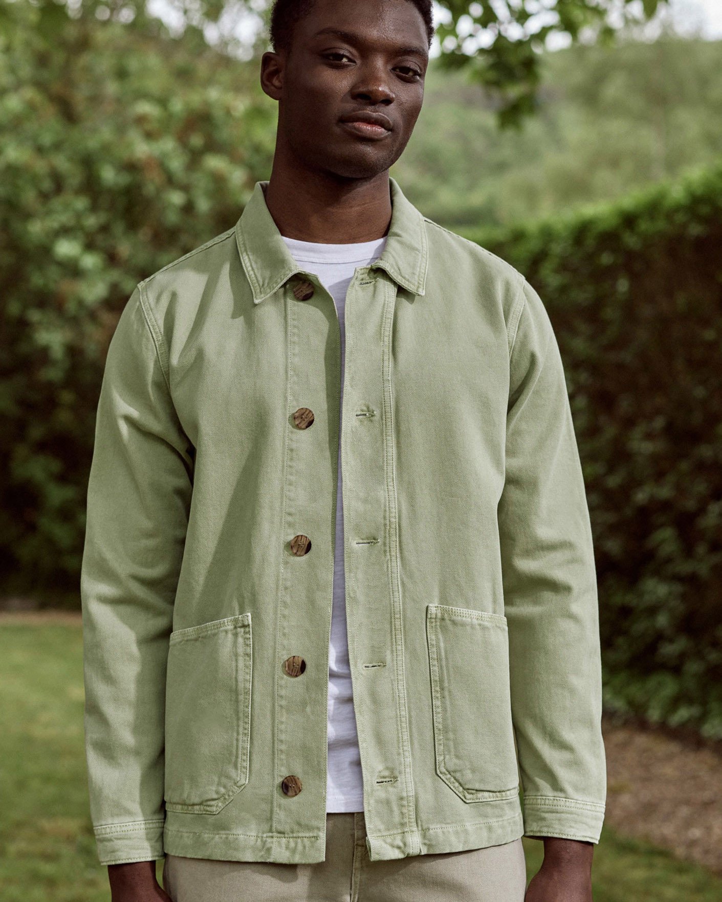 Veste en coton kaki clair - LIFFRE