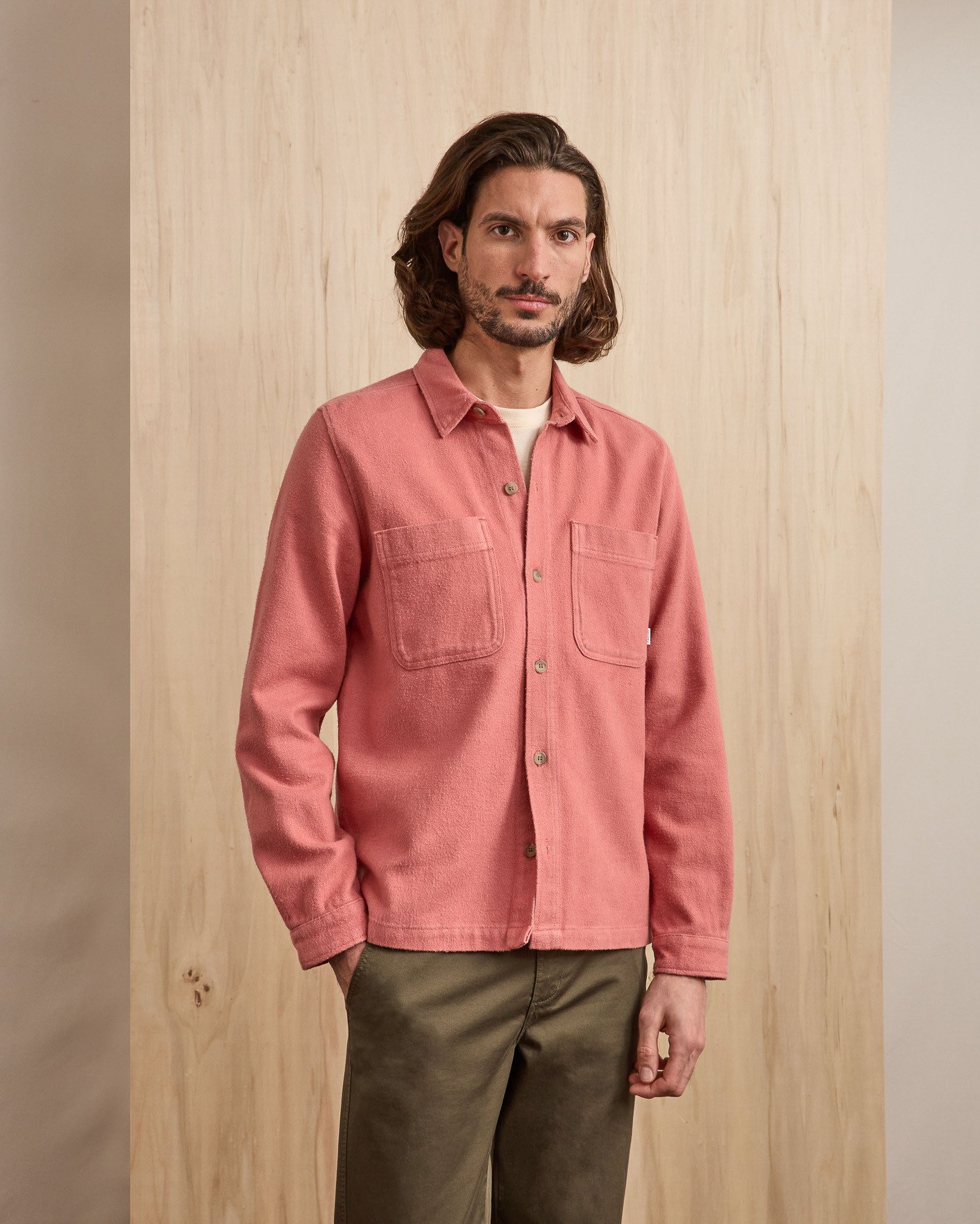 Surchemise rose coton - CLEMONT