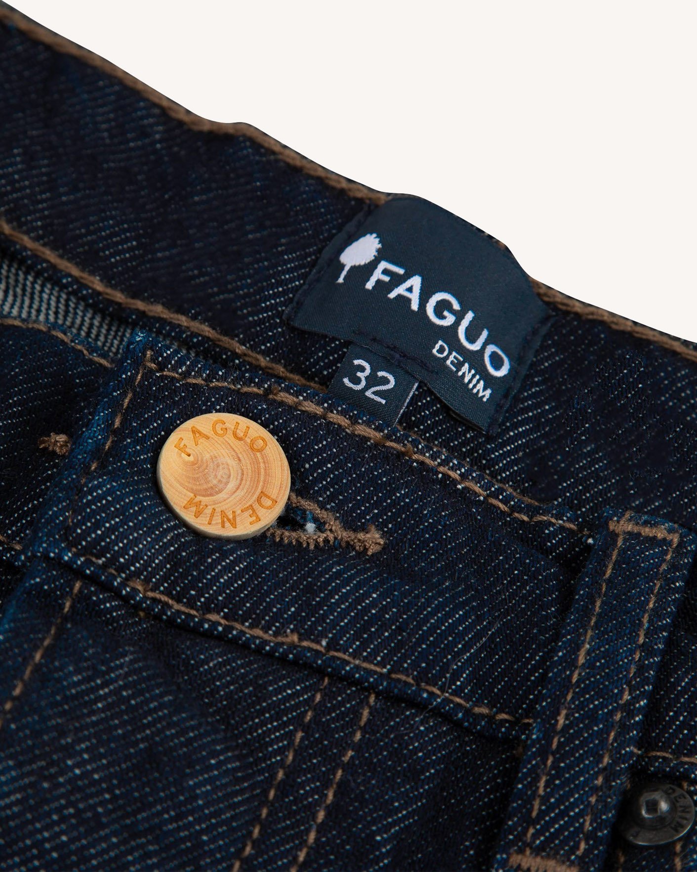 Jean droit bleu foncé coton - STRAIGHT