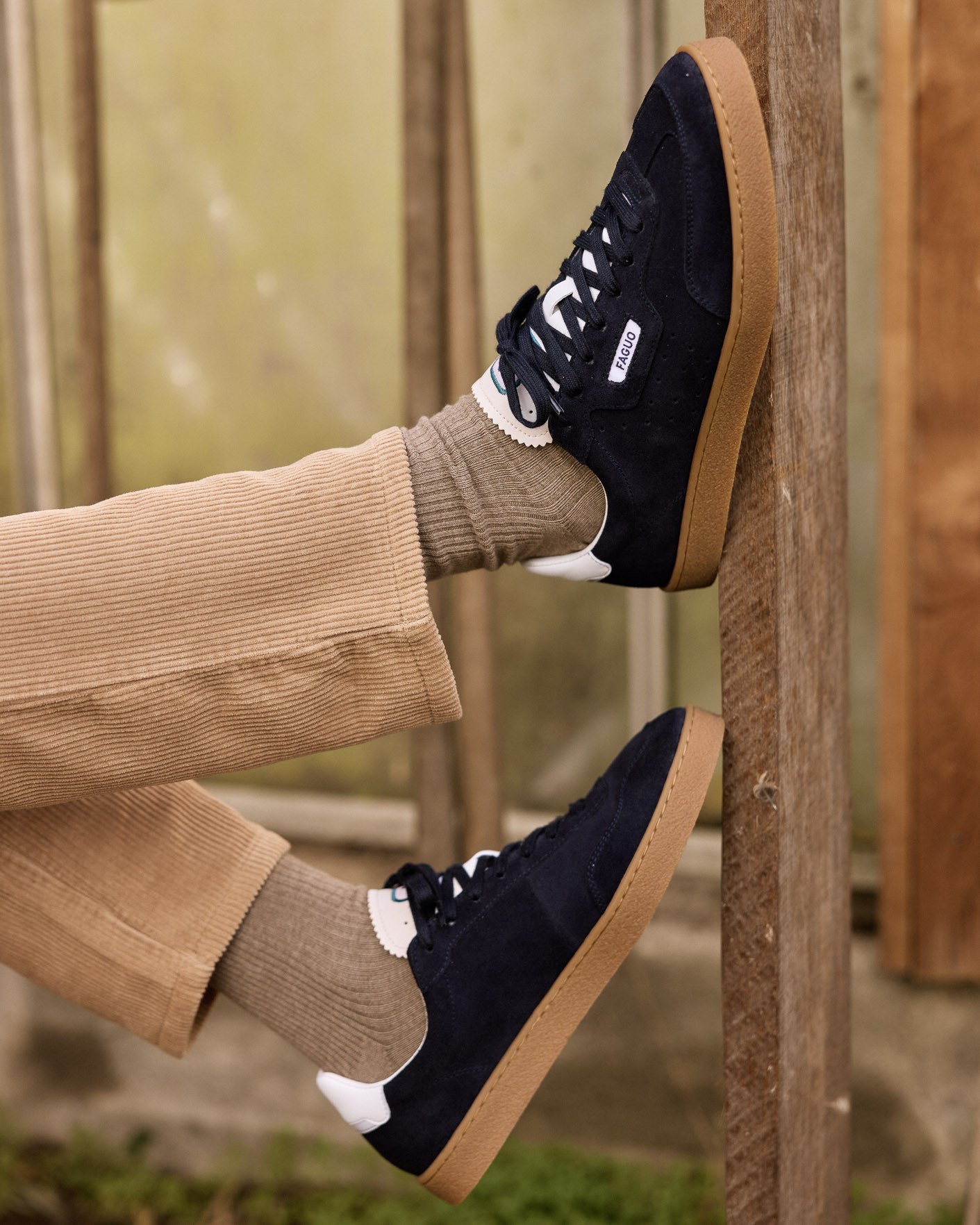 Baskets bleu marine suède - LUMBO