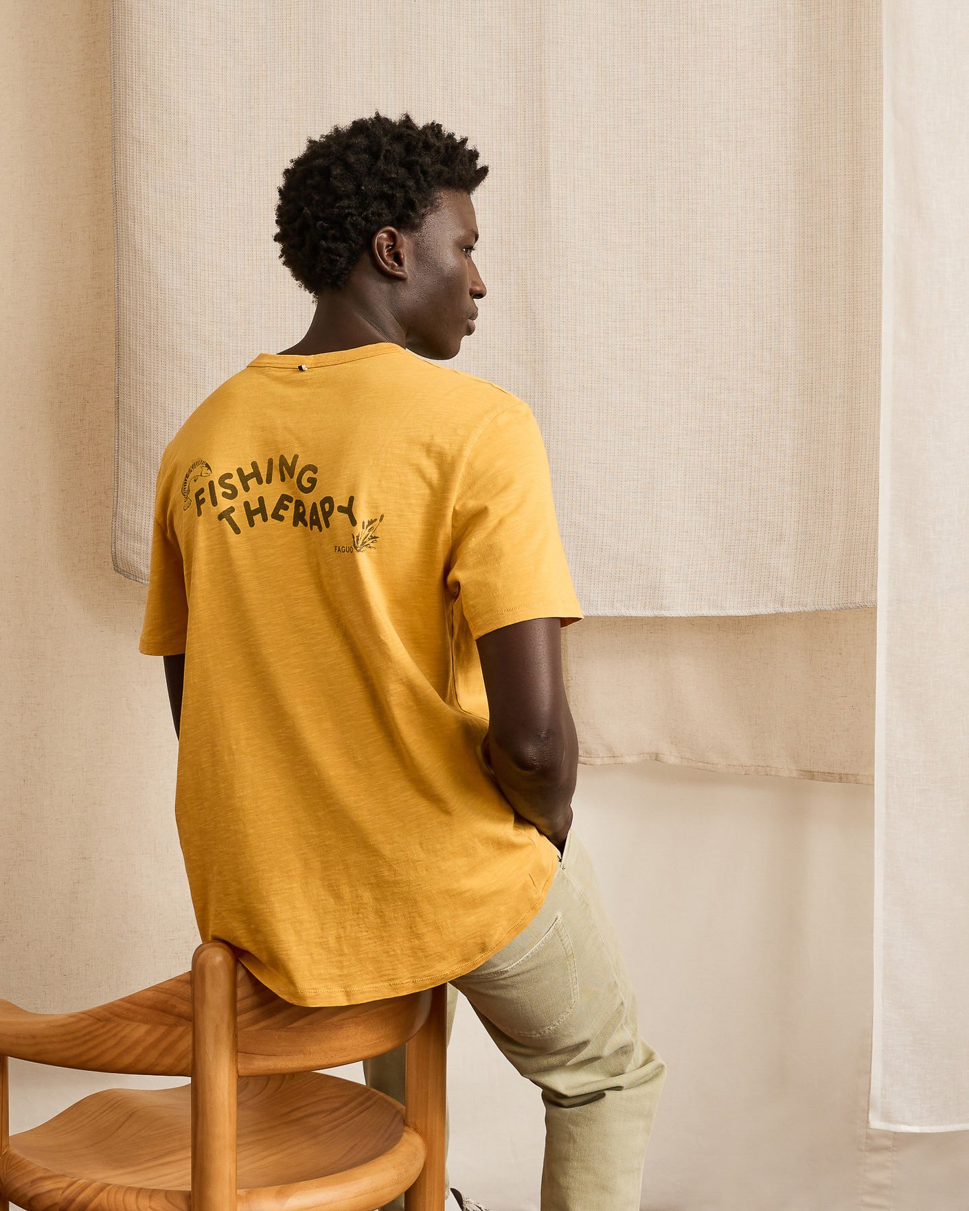 T-shirt ocre coton - RETZ