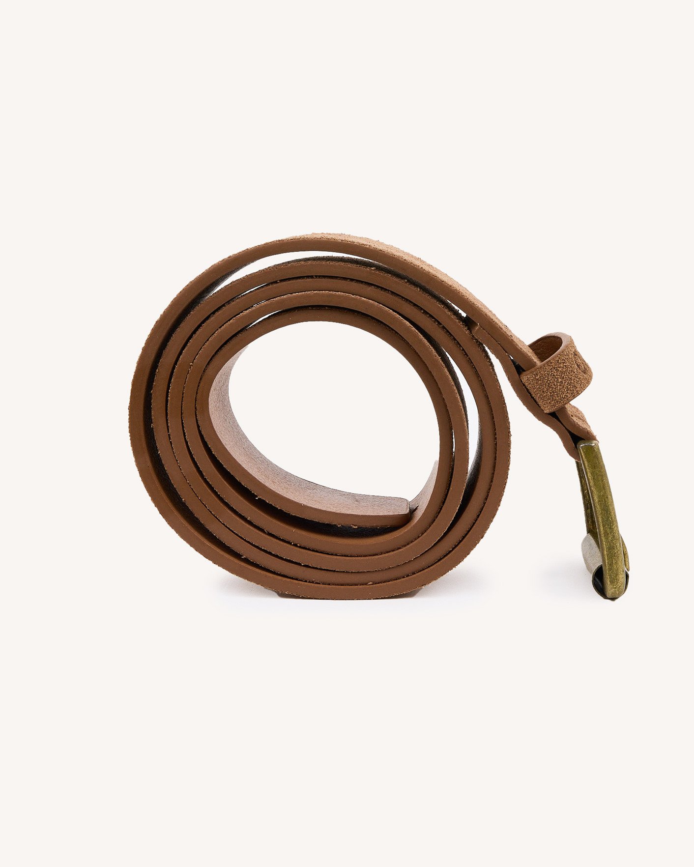 Ceinture en cuir camel - BELT