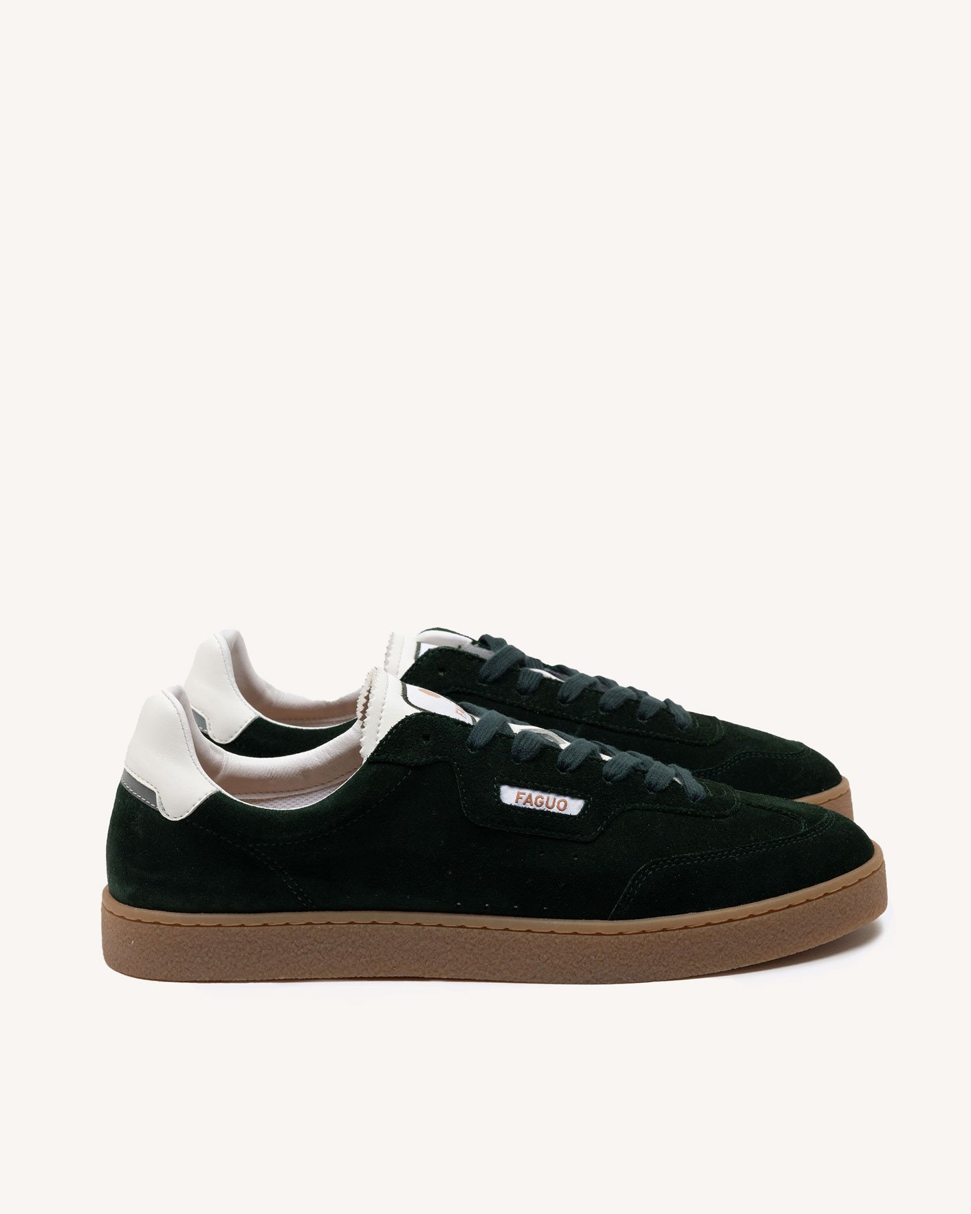 Baskets vertes cuir & suède - LUMBO