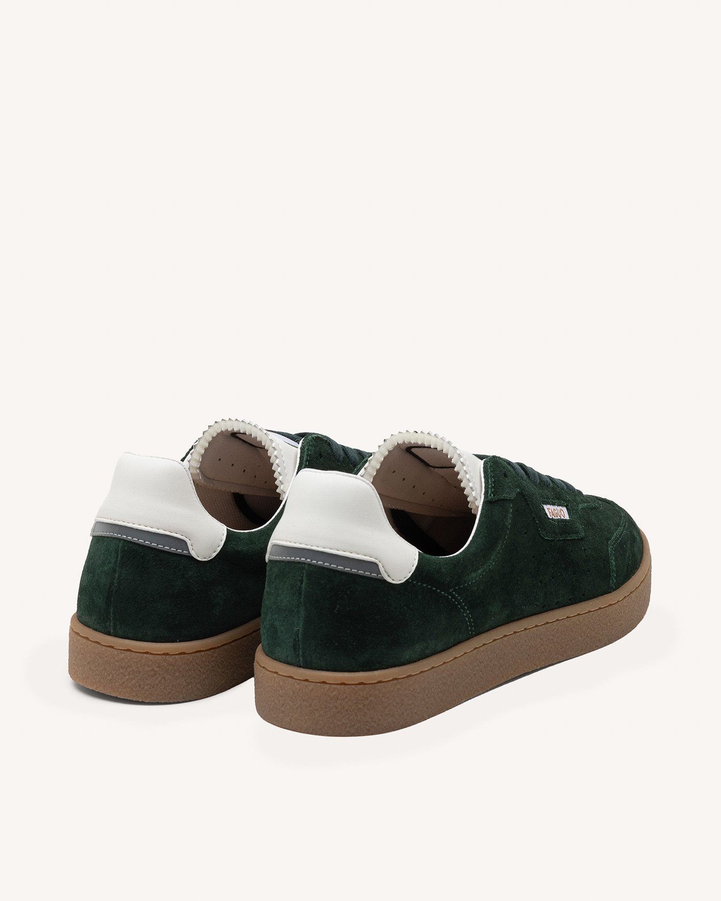 Baskets vertes cuir & suède - LUMBO