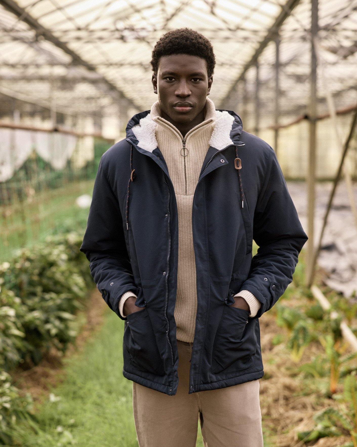 Parka d'hiver déperlante bleu marine - VERNON