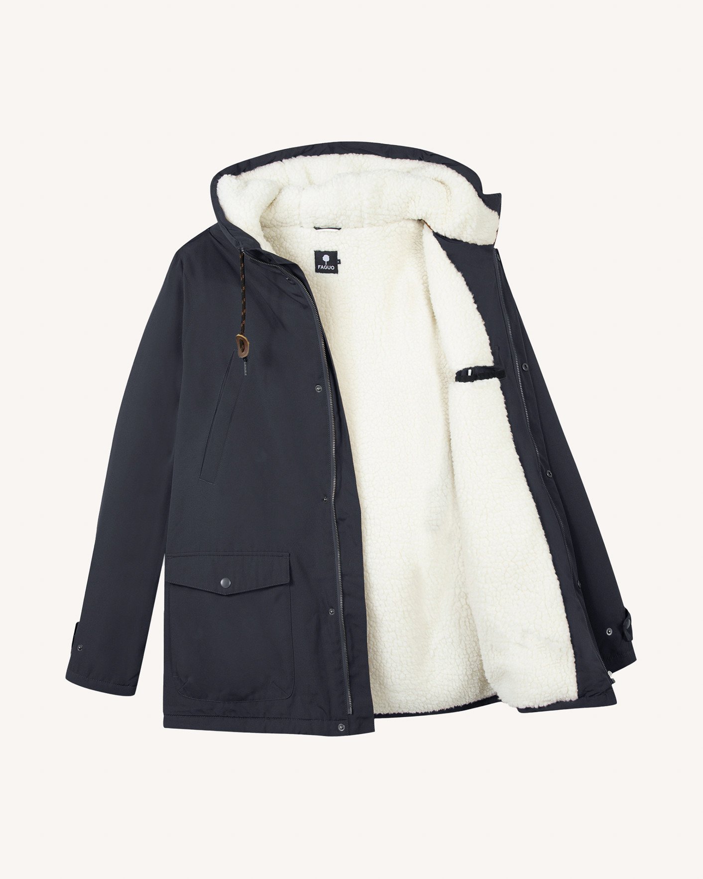 Parka d'hiver déperlante bleu marine - VERNON