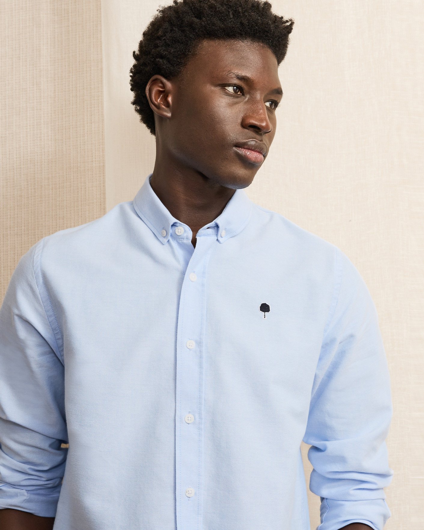 Chemise bleu ciel coton - IVOY