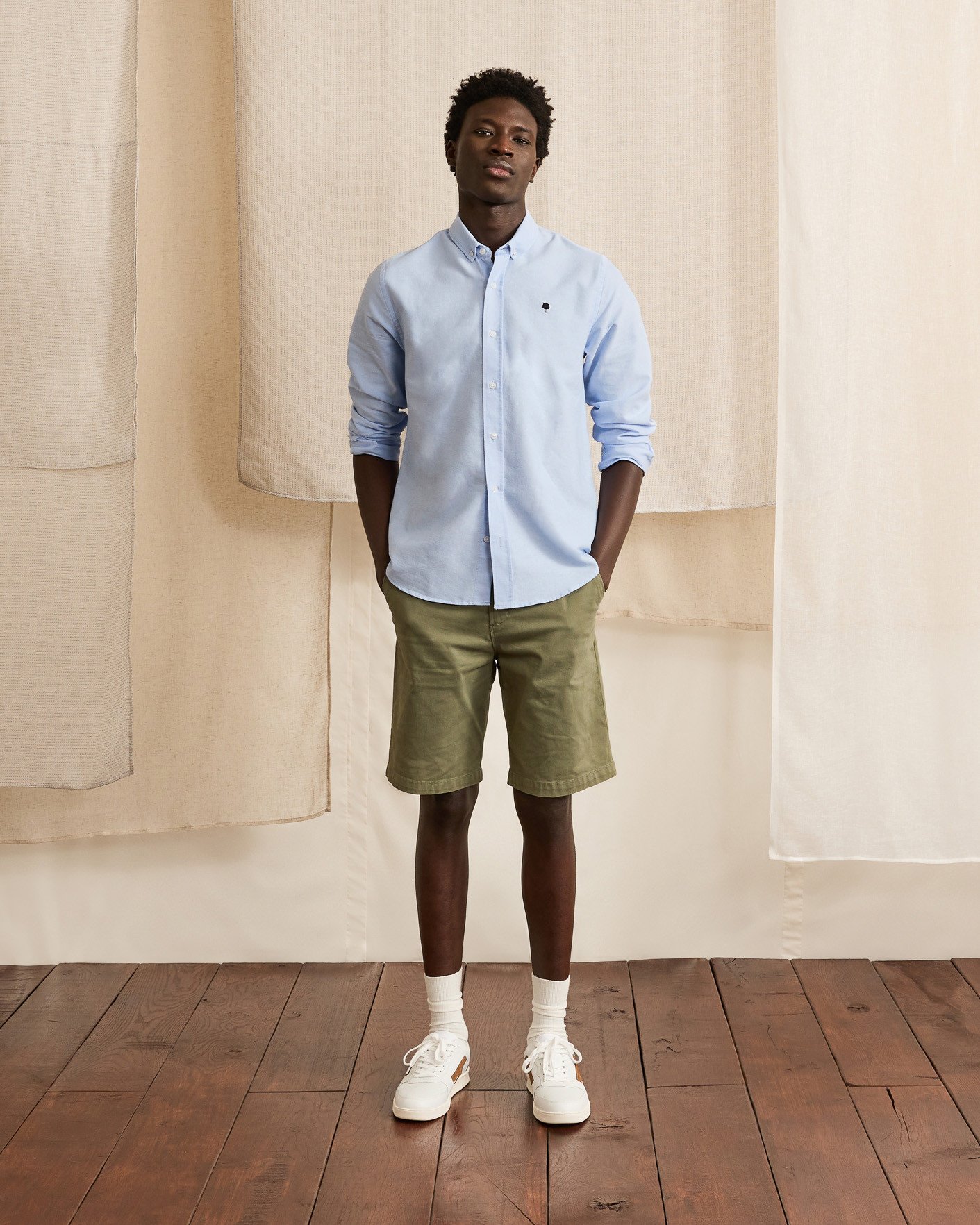 Chemise bleu ciel coton - IVOY